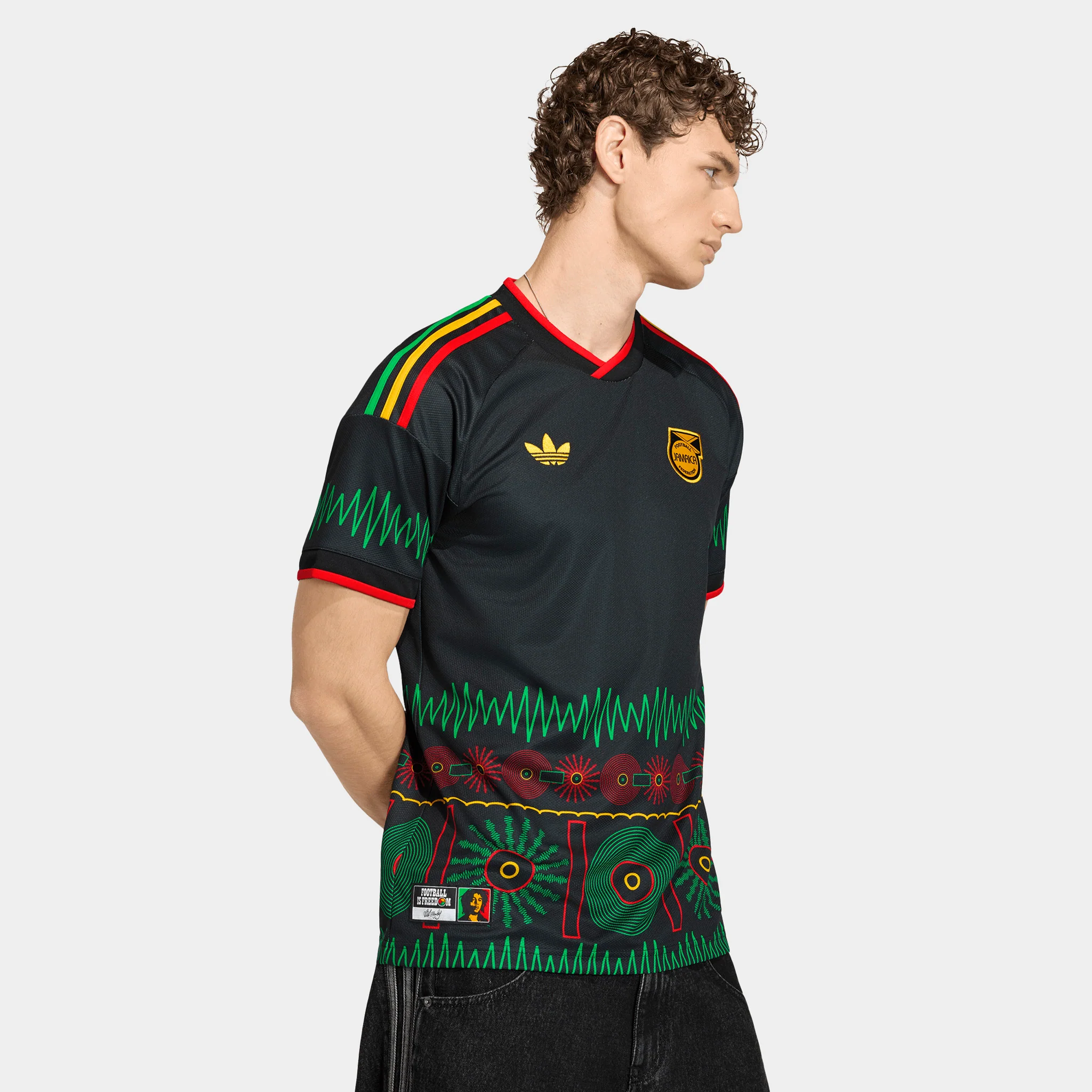adidas JFF A Jersey M10 (Jamaica) Away / Black