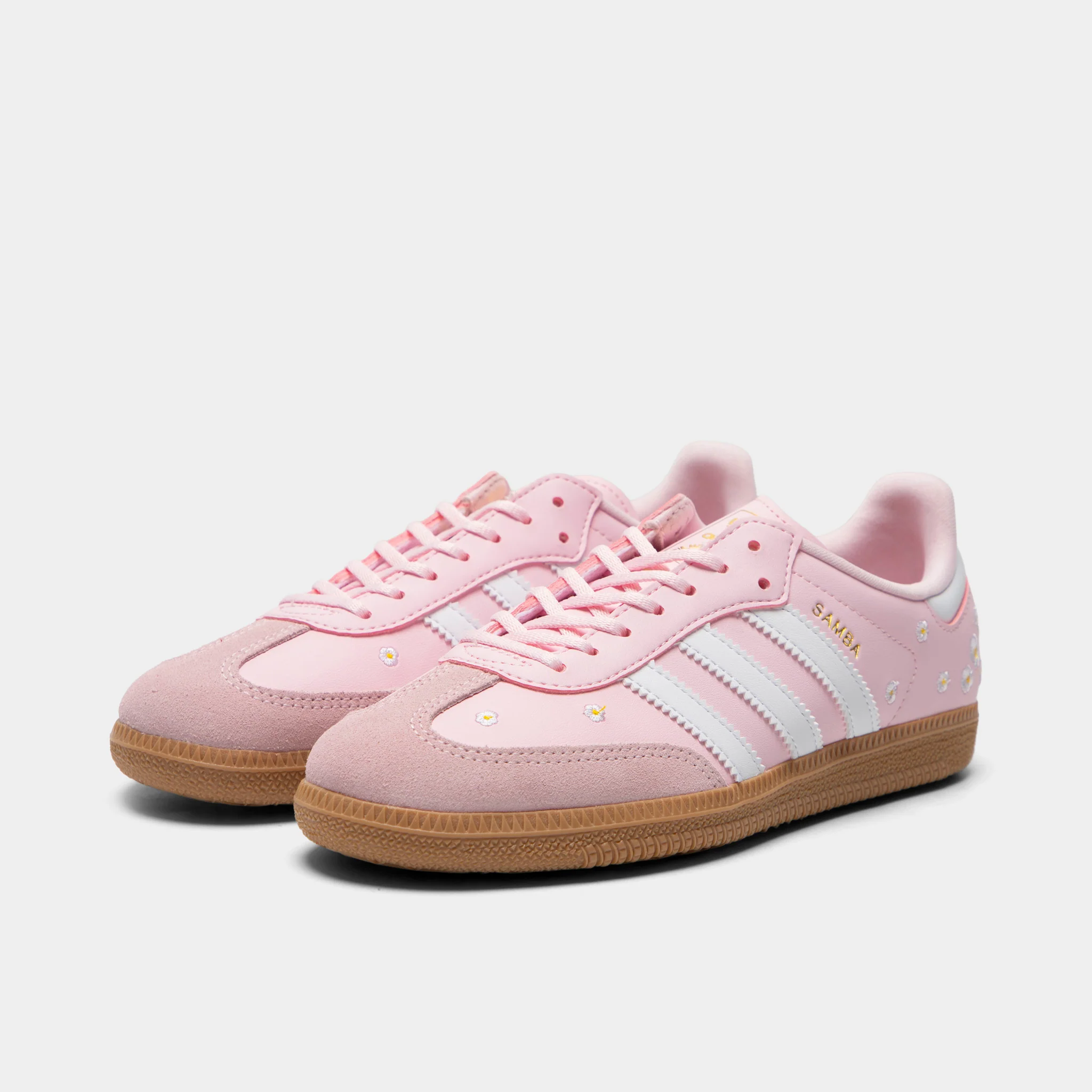 adidas Junior Girls' Samba Pink / White - Image 2