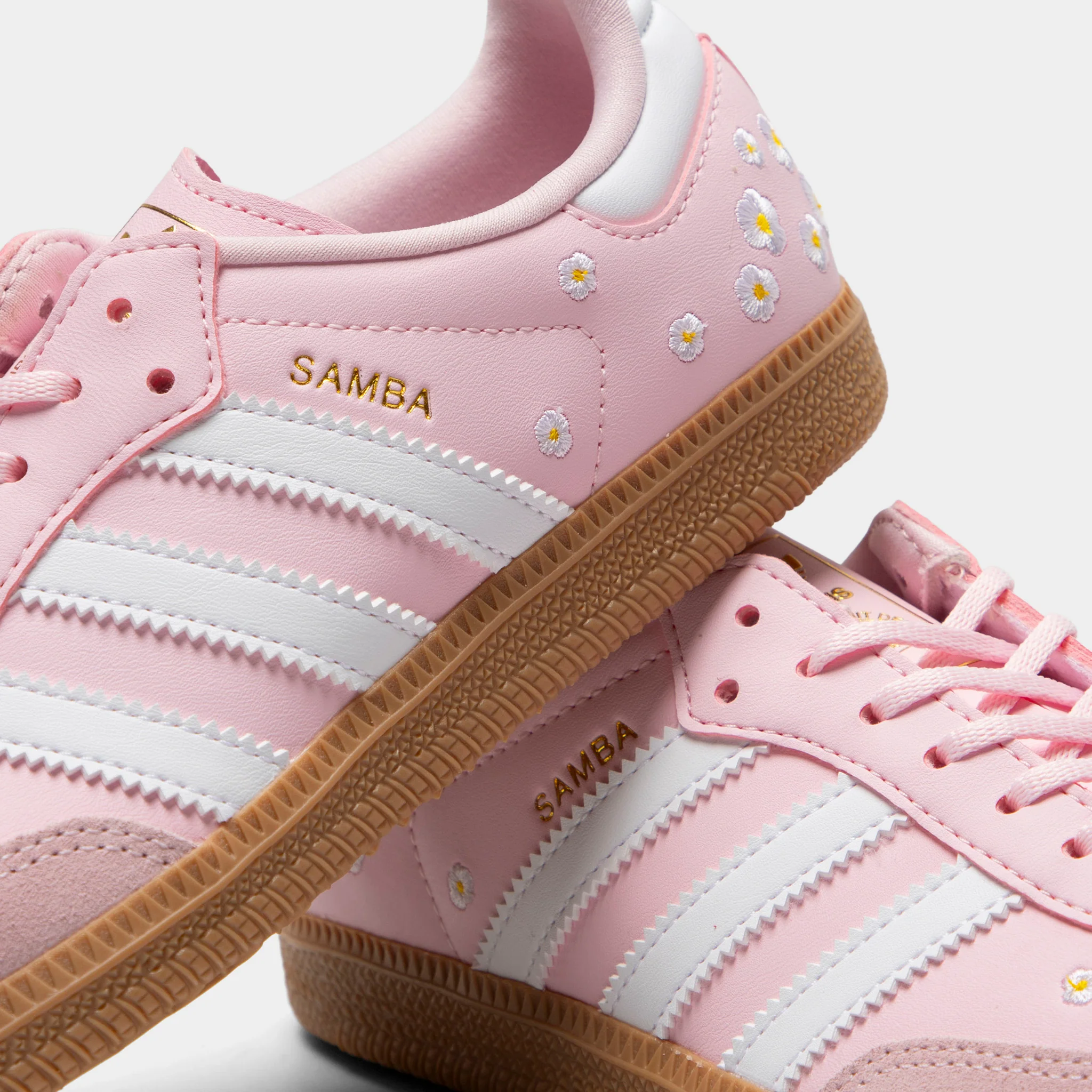 adidas Junior Girls' Samba Pink / White - Image 3