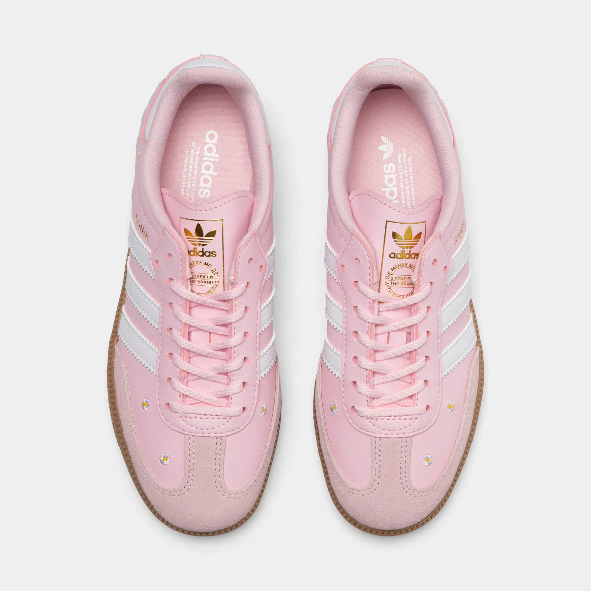 adidas Junior Girls' Samba Pink / White - Image 5