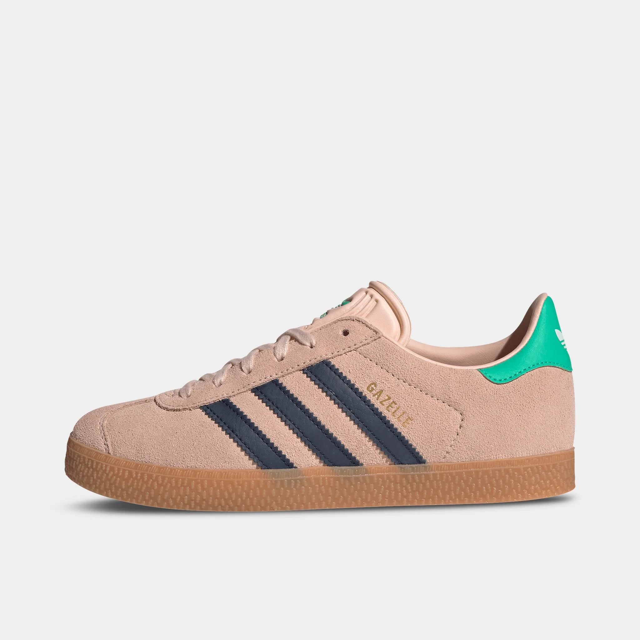 adidas Juniors' Gazelle Blush Pink / Night Indigo - Hi-Res Green