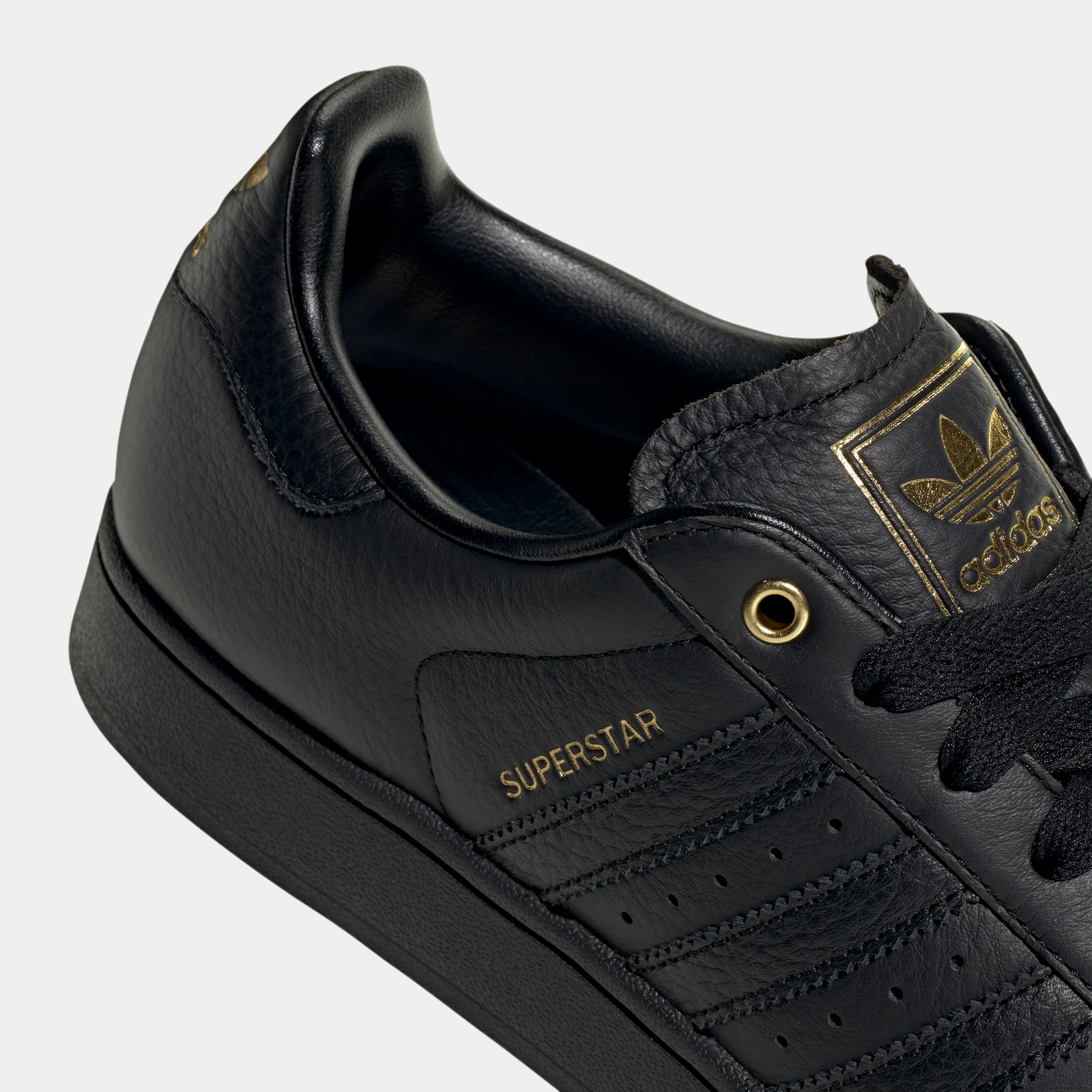 adidas Superstar II Black / Black - Gold Metallic - Image 5