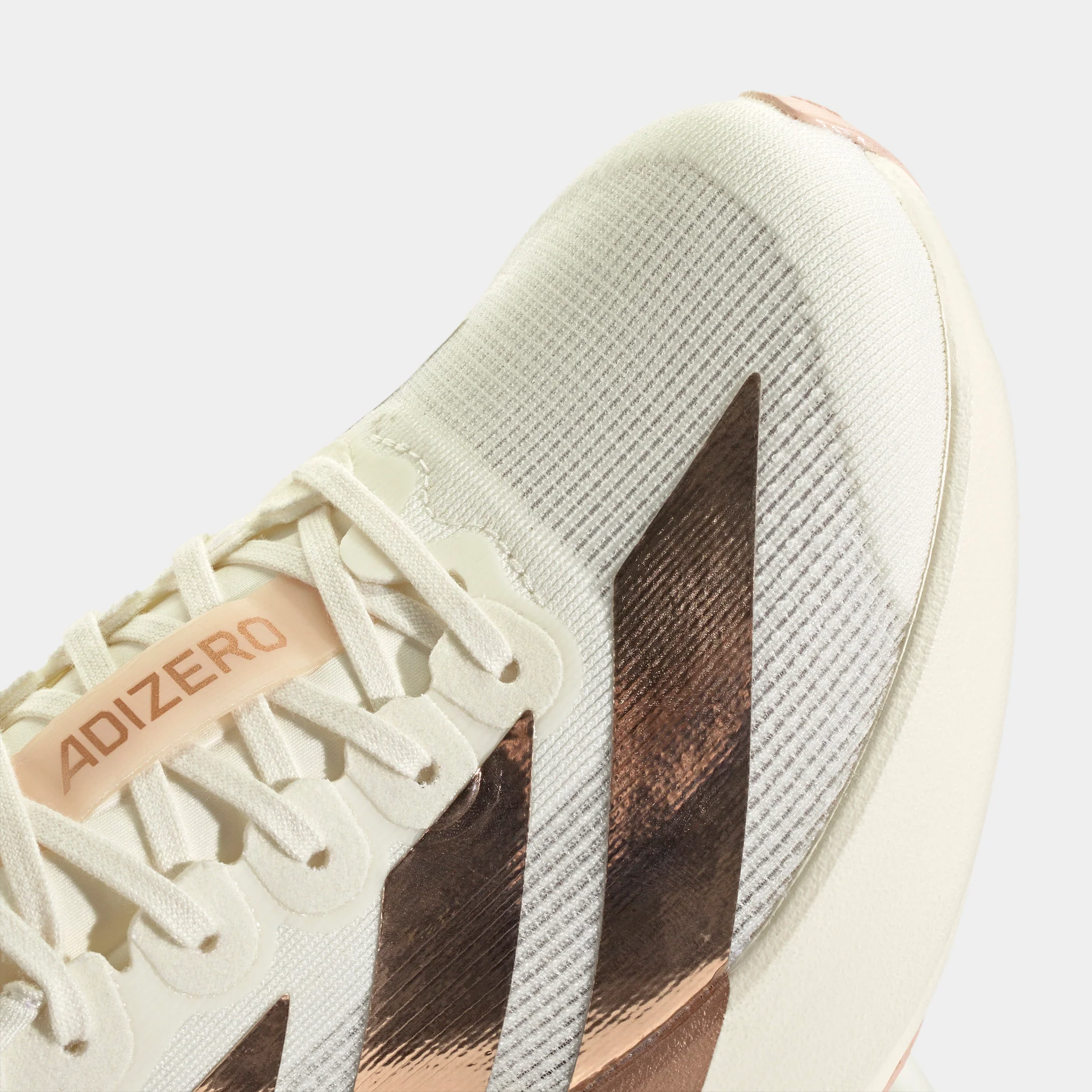 adidas Women's Adizero Evo SL Off White / Light Copper Metallic - Blush Pink - Image 5