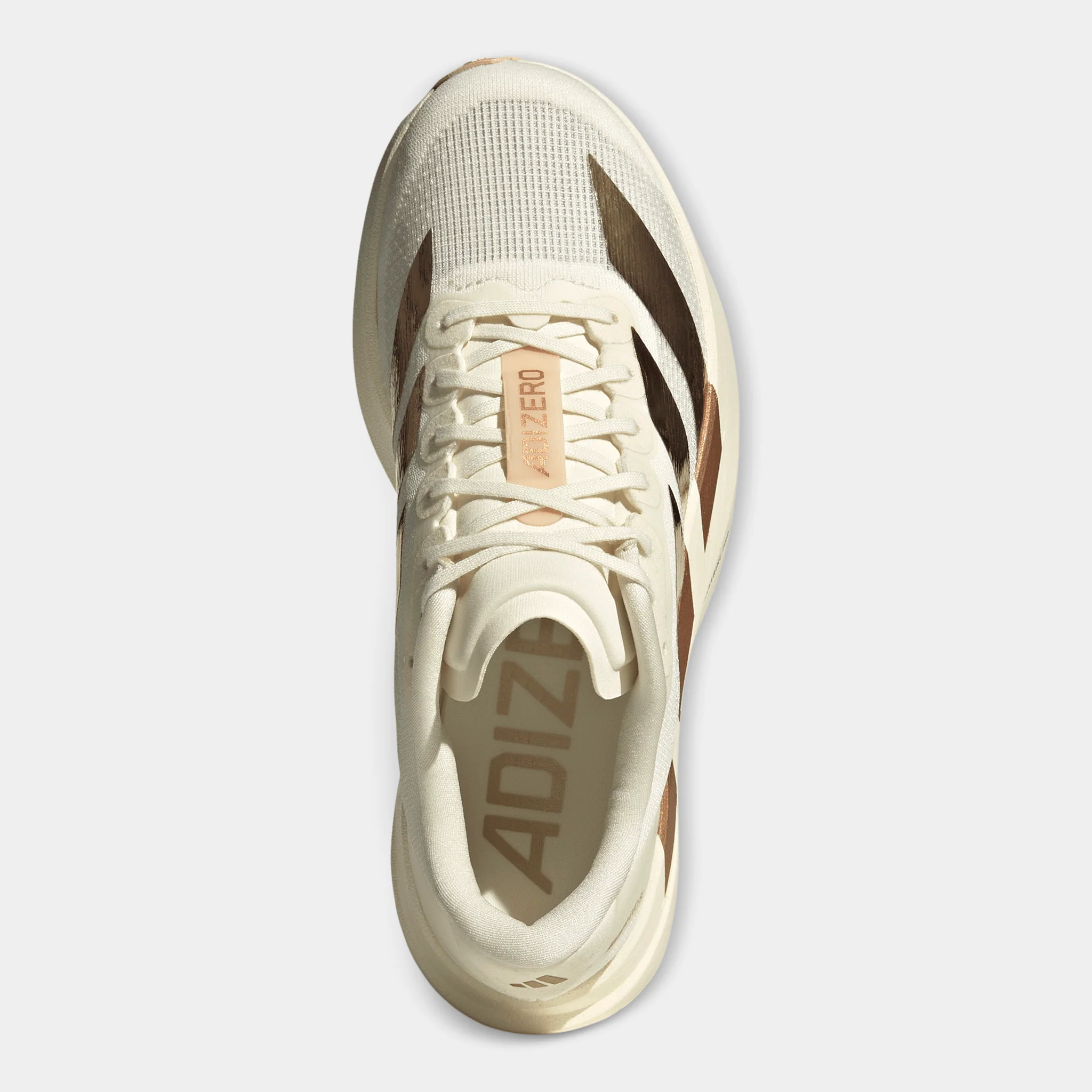 adidas Women's Adizero Evo SL Off White / Light Copper Metallic - Blush Pink - Image 7