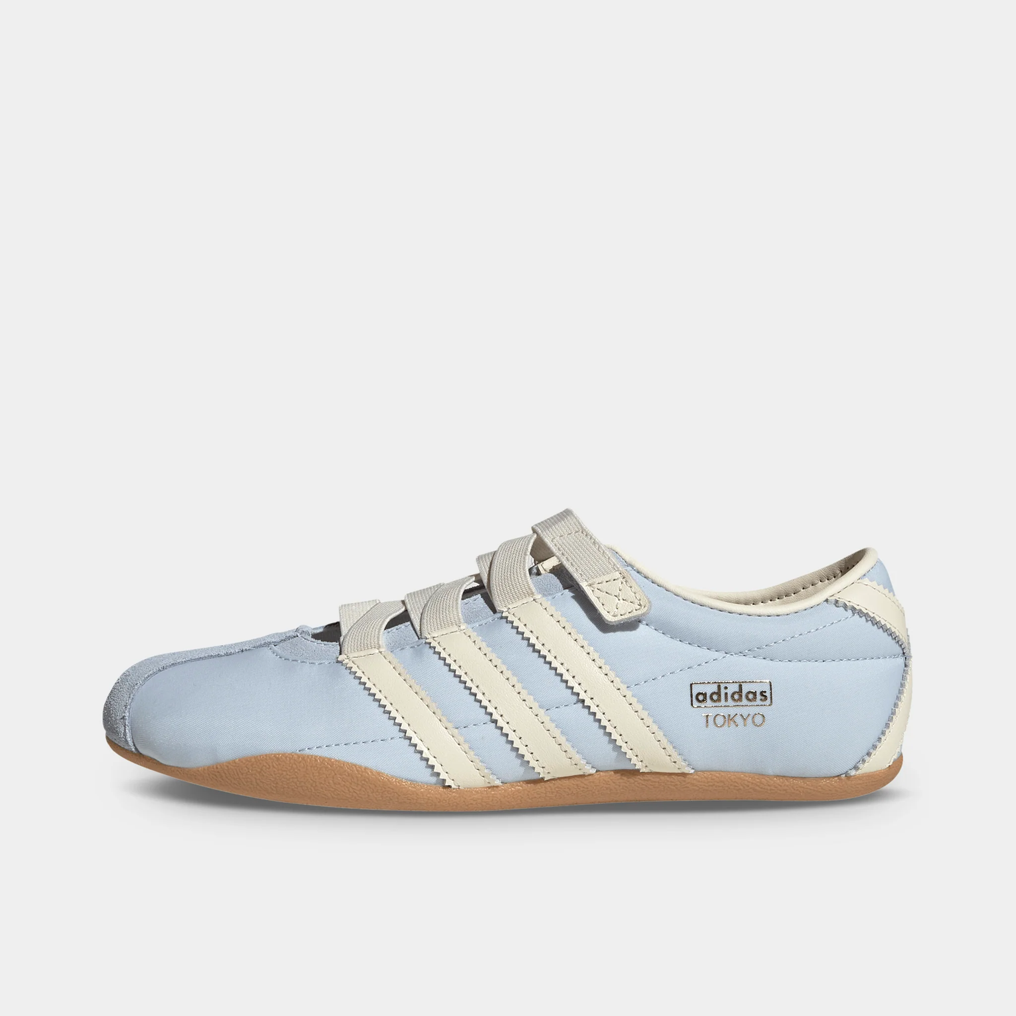 adidas Women's Tokyo Mary Jane Crystal Sky / Cream White - Gold Metallic