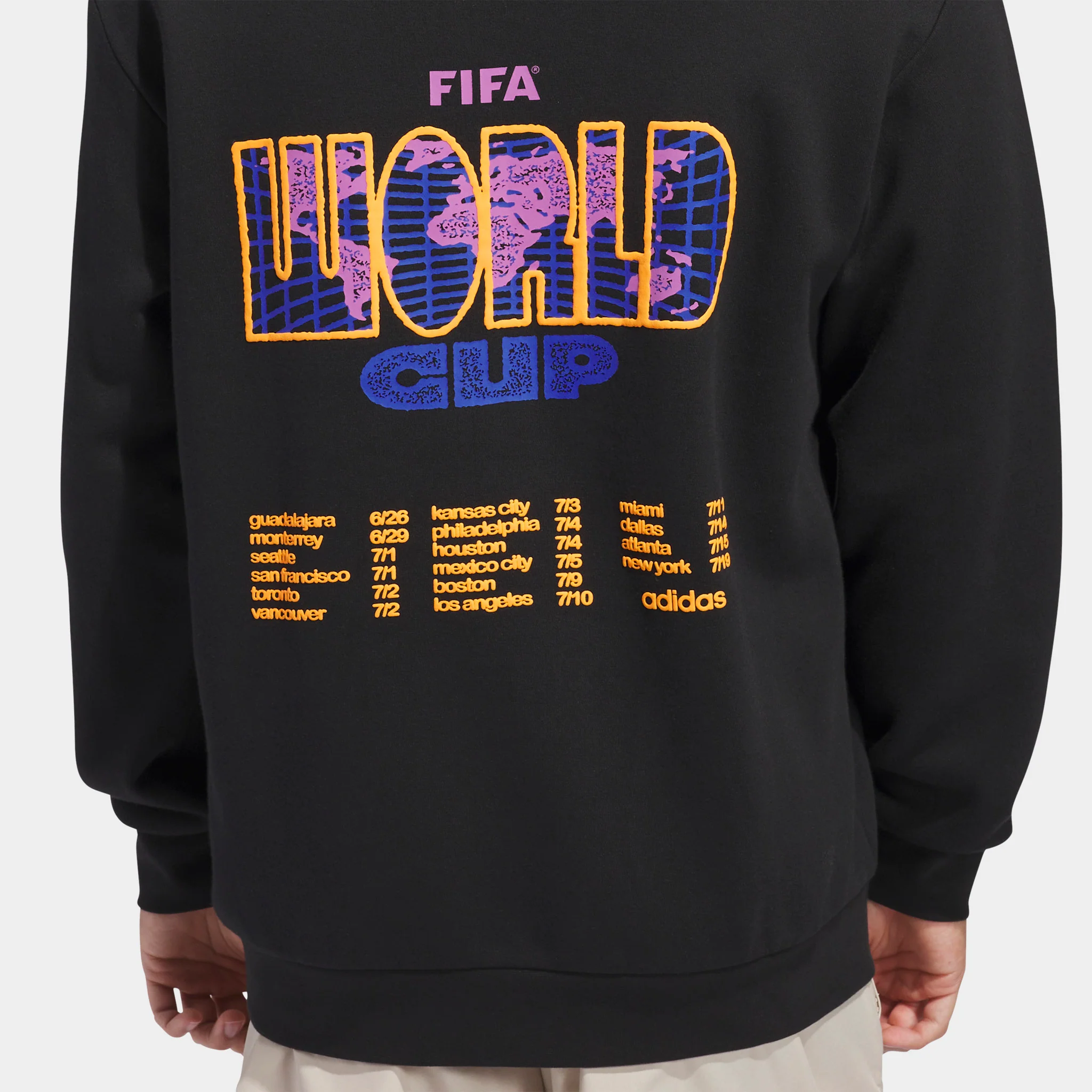 adidas World Cup 26 Tour Graphic Hoodie / Black - Image 4