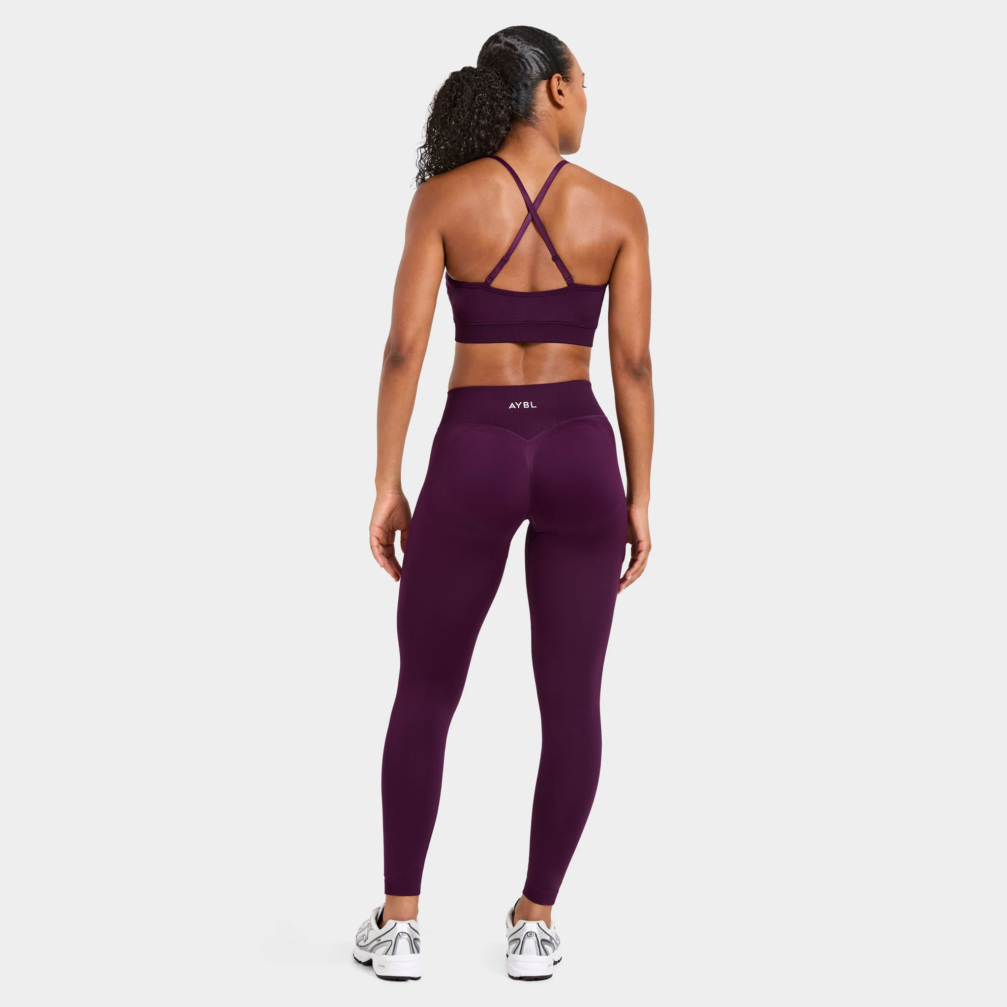AYBL Women's Adapt Seamless Sports Bra / Midnight Plum - Image 6