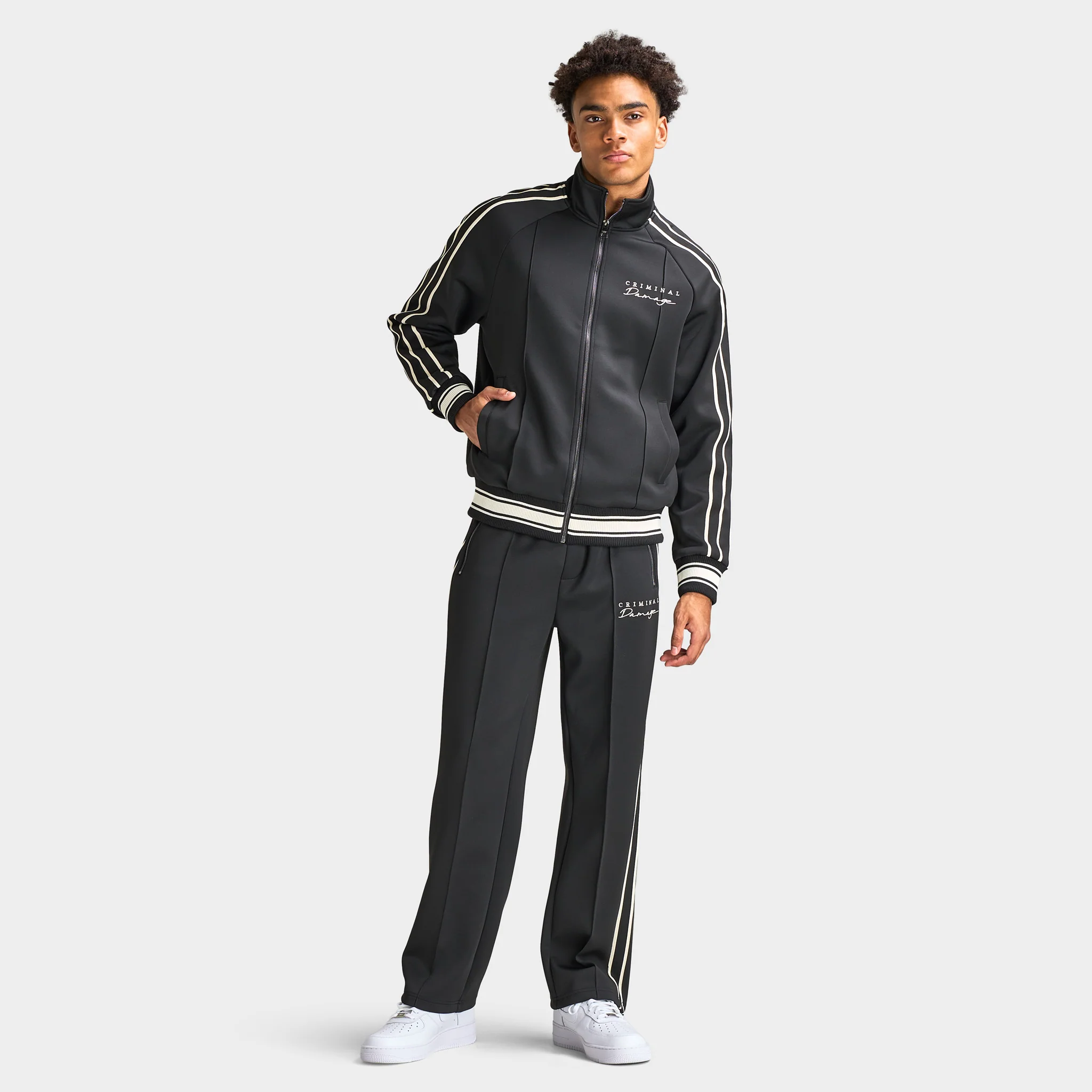 Criminal Damage Dragon Pant Black / Ecru - Image 6