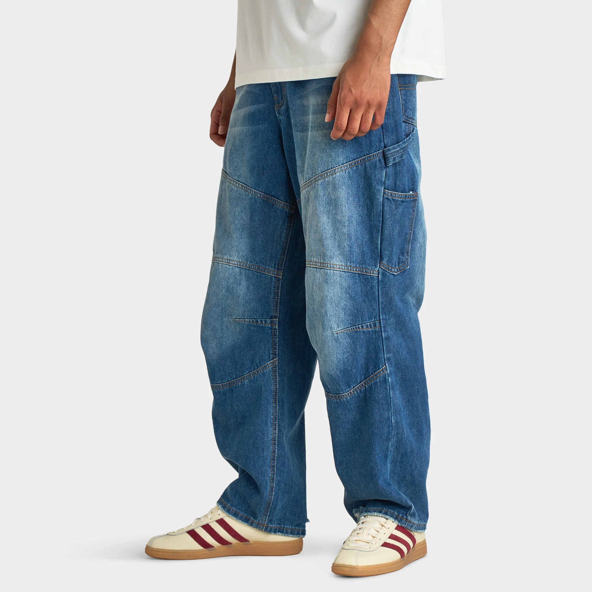 Criminal Damage Mens' Franlin Pant / Mid Blue - Image 2