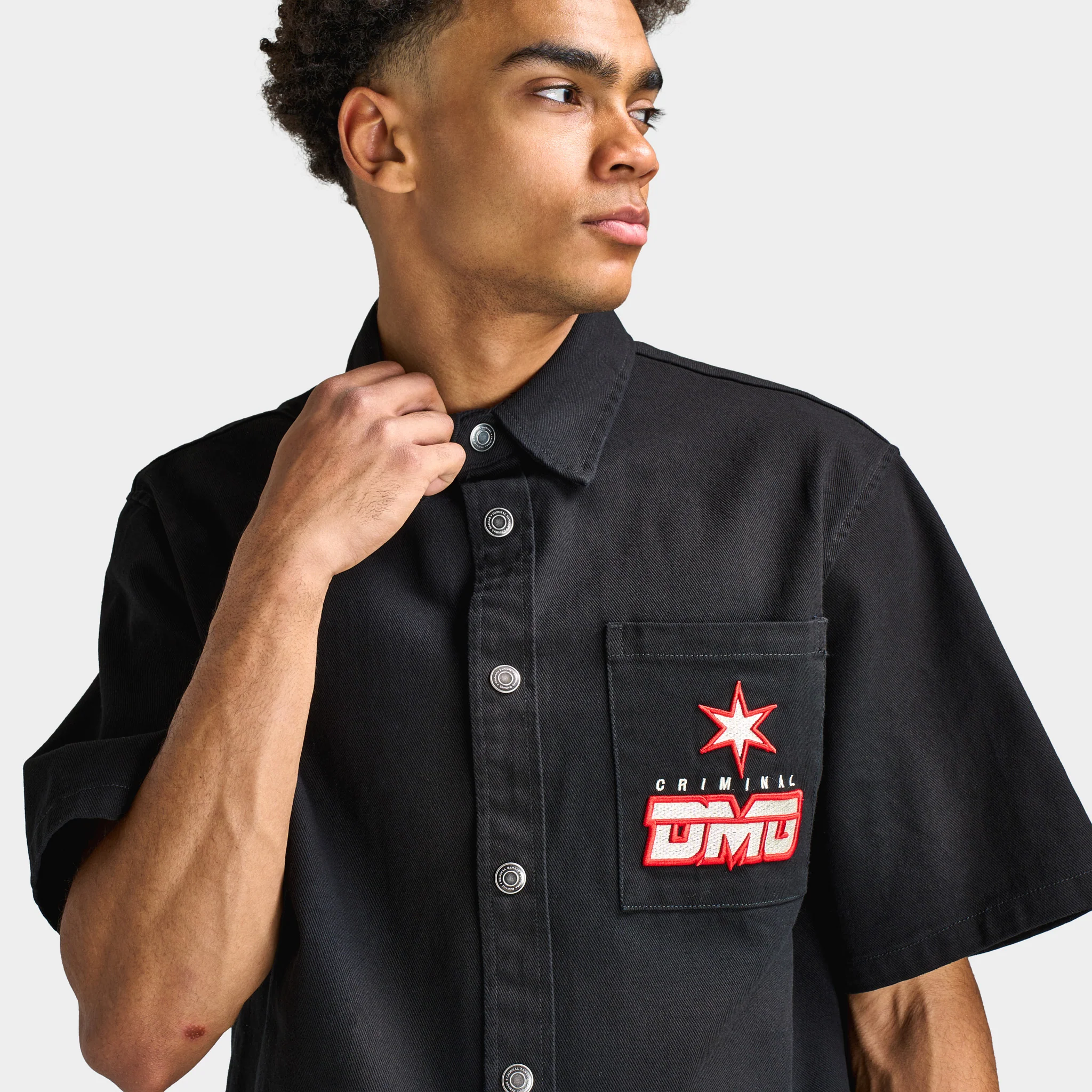 Criminal Damage Star Logo Shirt / Black - Image 4