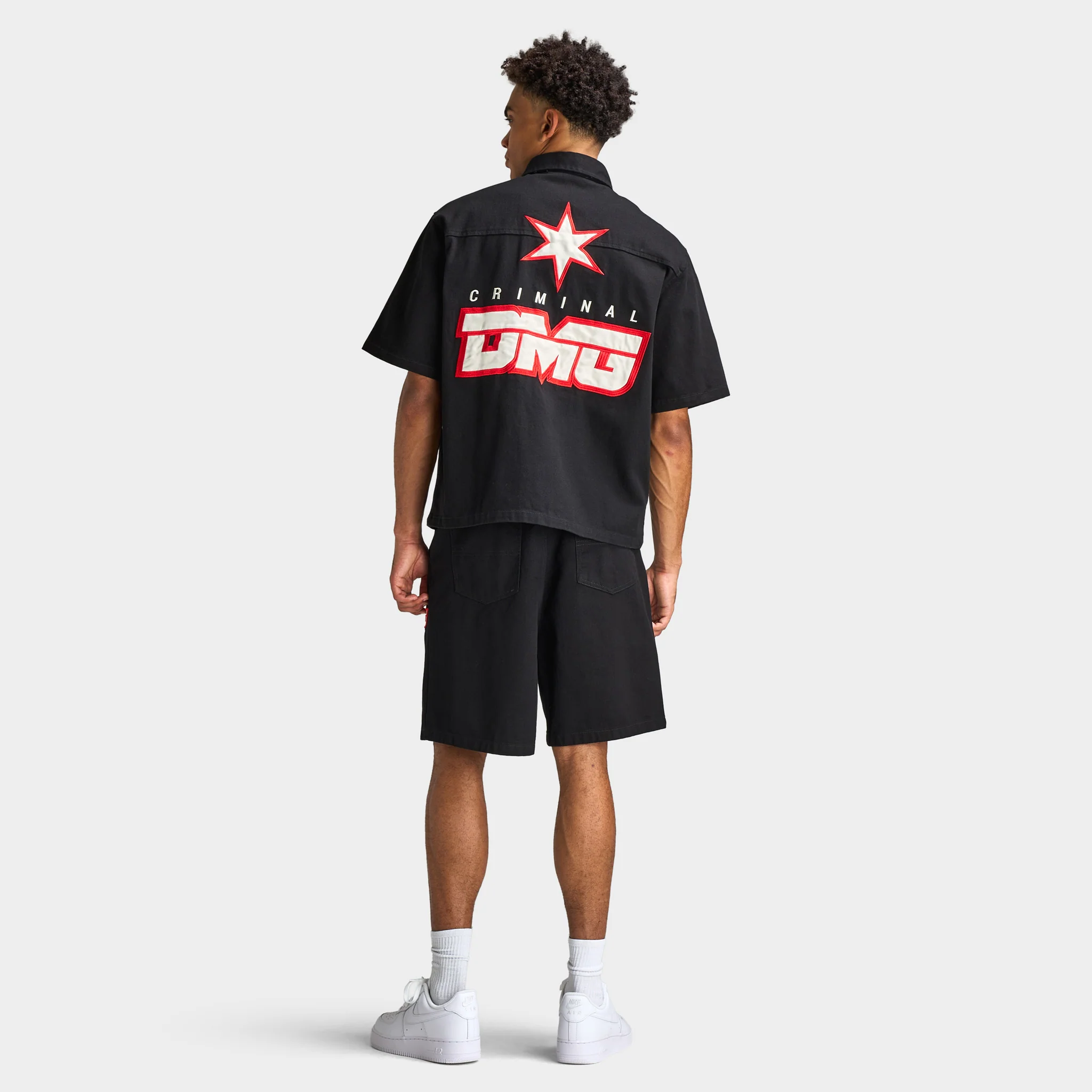 Criminal Damage Star Logo Shirt / Black - Image 6