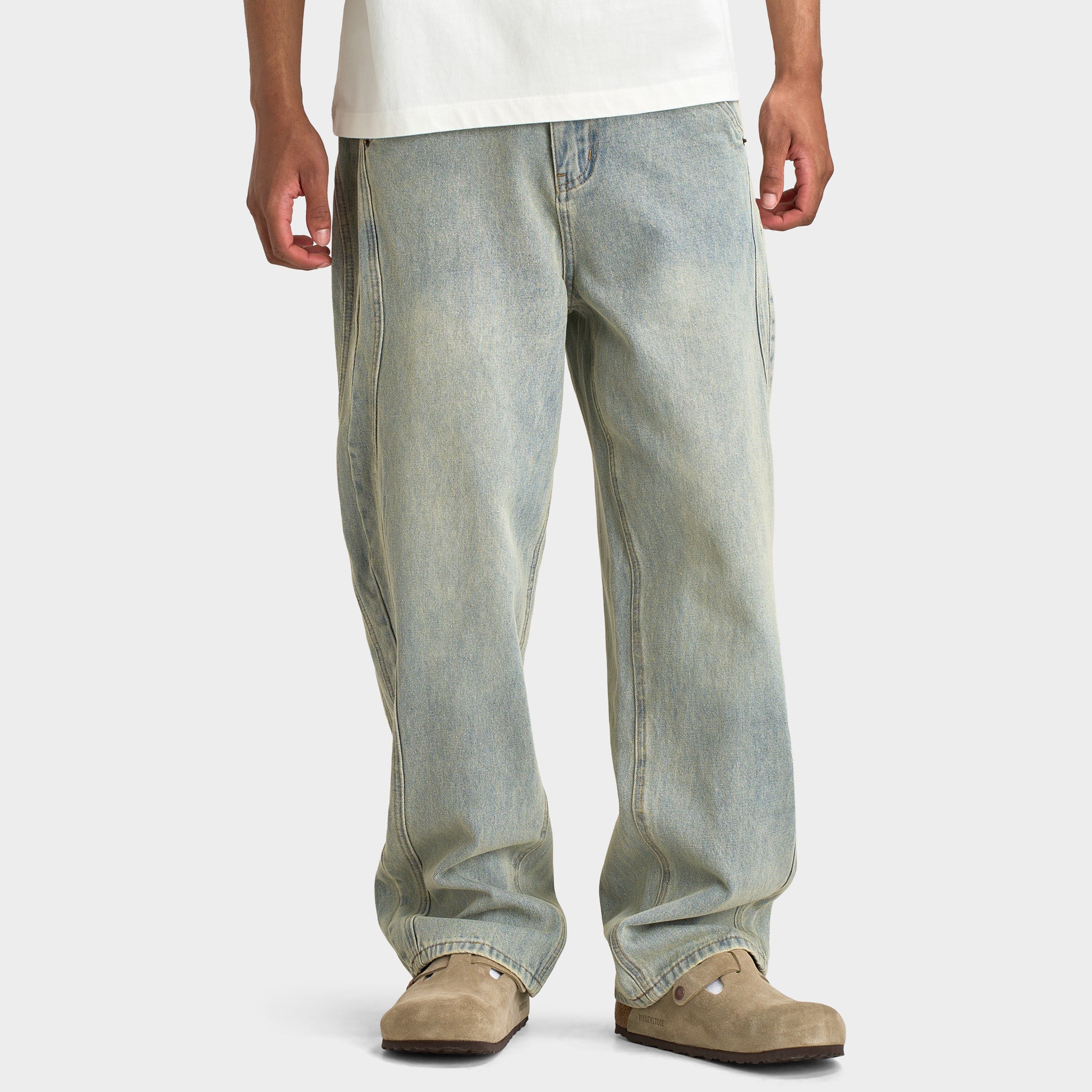 Criminal Damage Wavy Denim Pant / Washed Blue