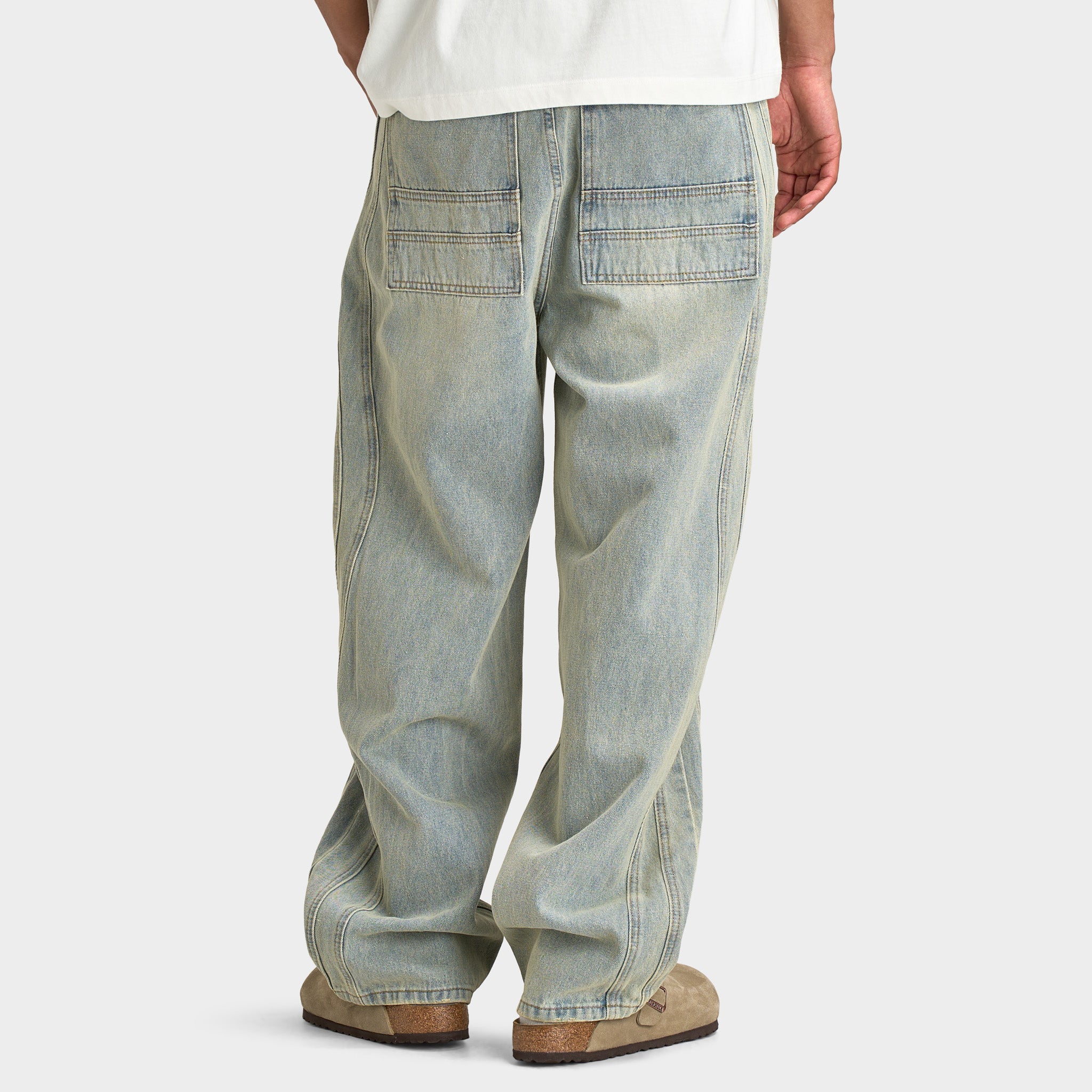 Criminal Damage Wavy Denim Pant / Washed Blue - Image 4
