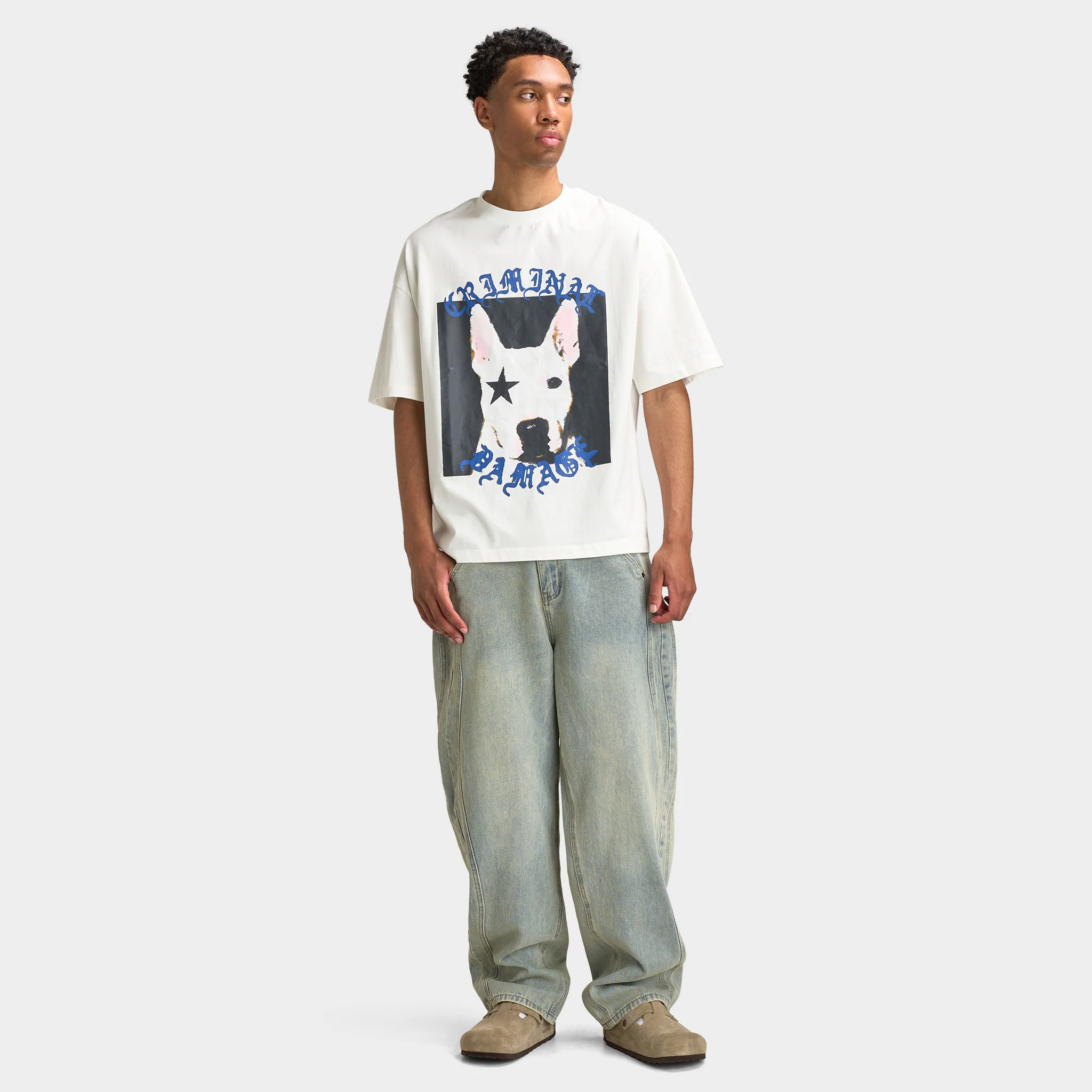 Criminal Damage Wavy Denim Pant / Washed Blue - Image 6