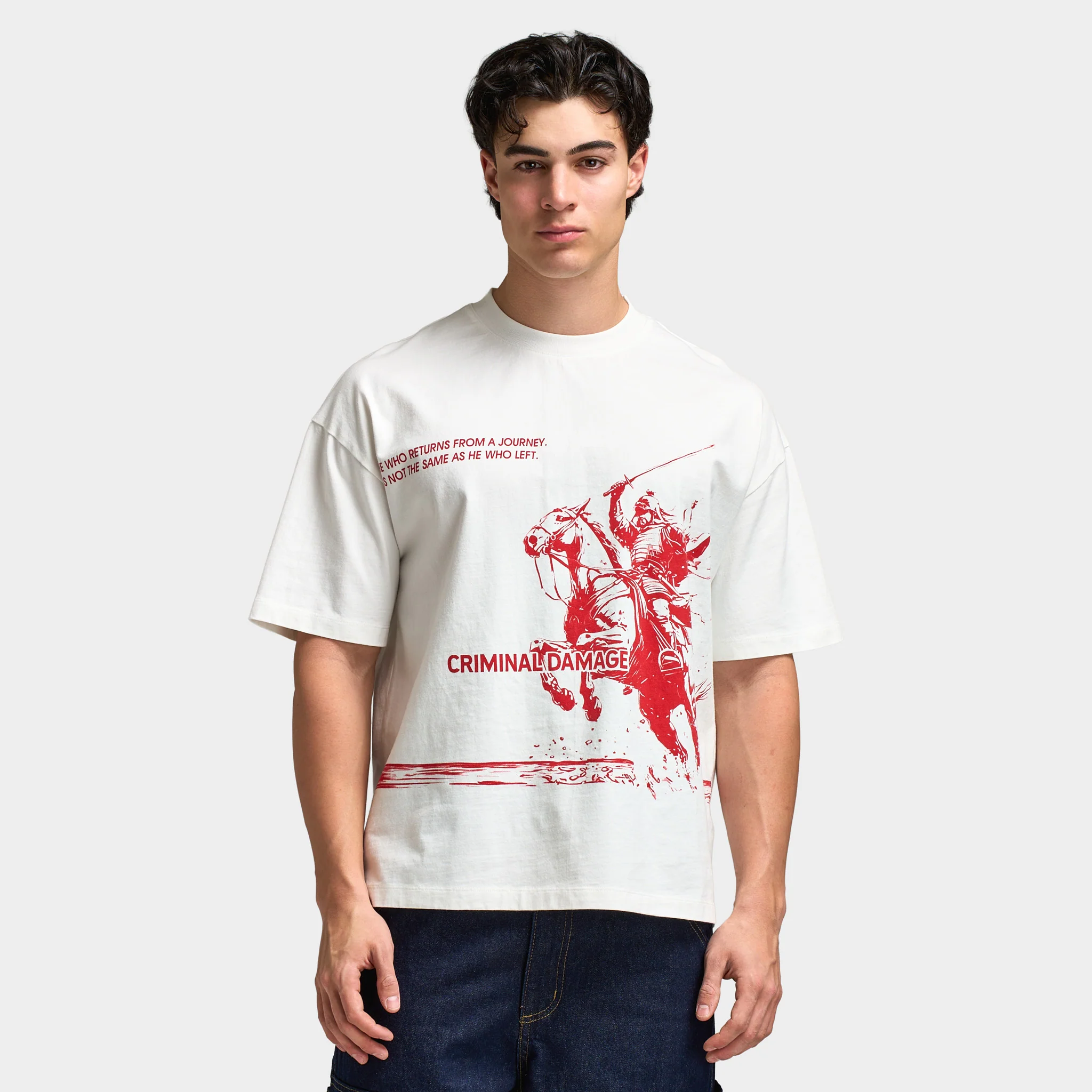 Criminal Damage Samurai T-shirt / Off- White