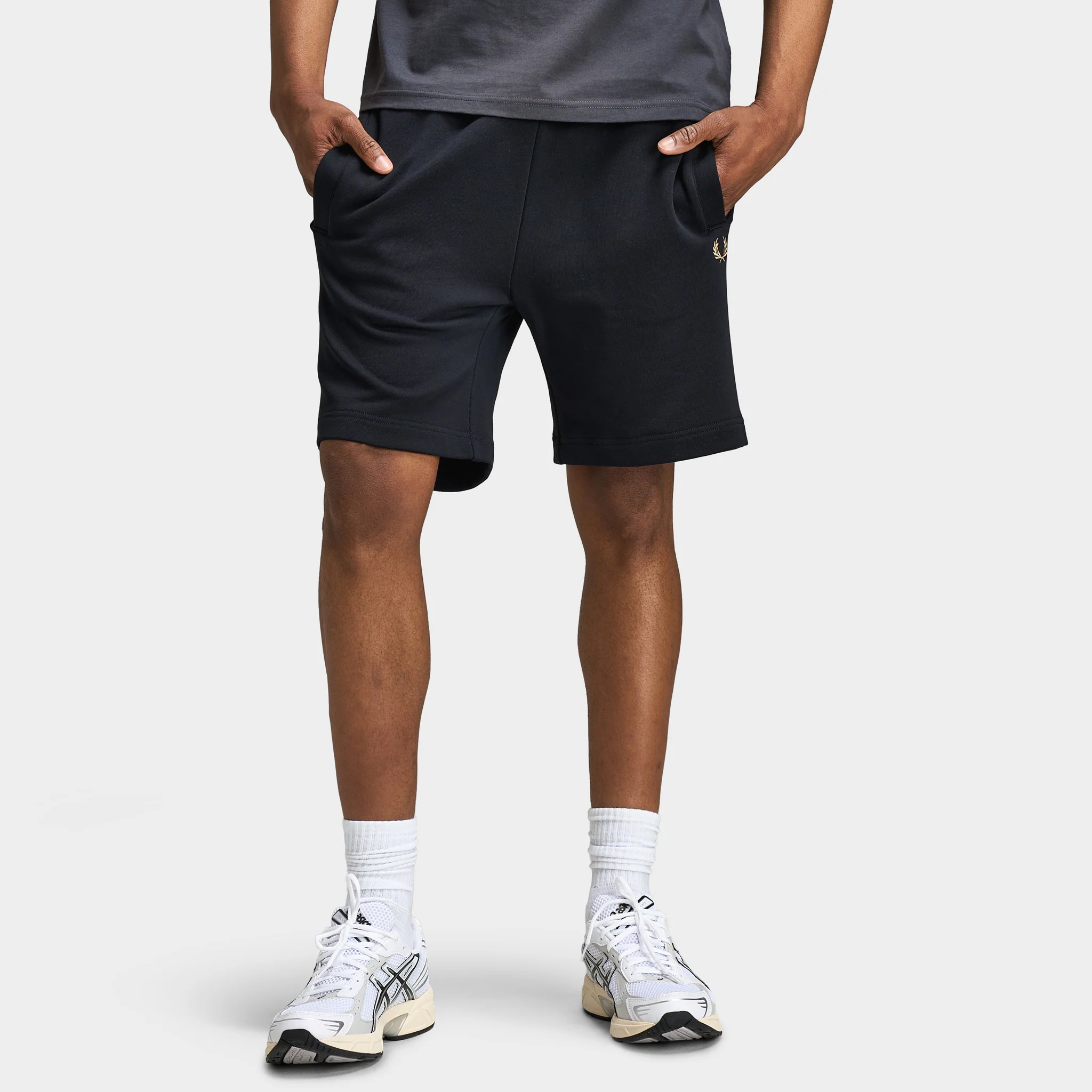Fred Perry Classic Sweat Short Black / Warm Stone