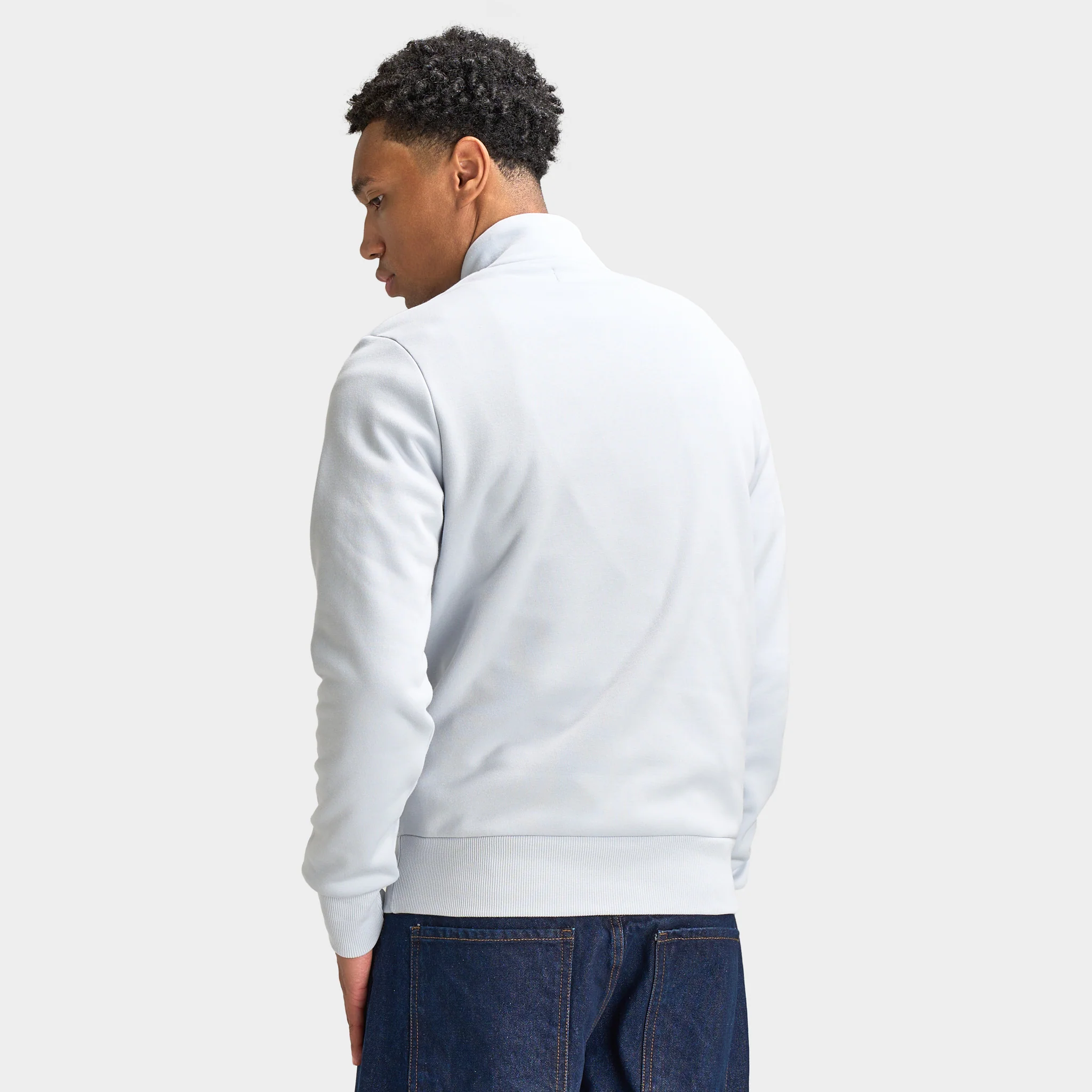 Fred Perry Stacked FLP Half-Zip / Dusky Blue - Image 2