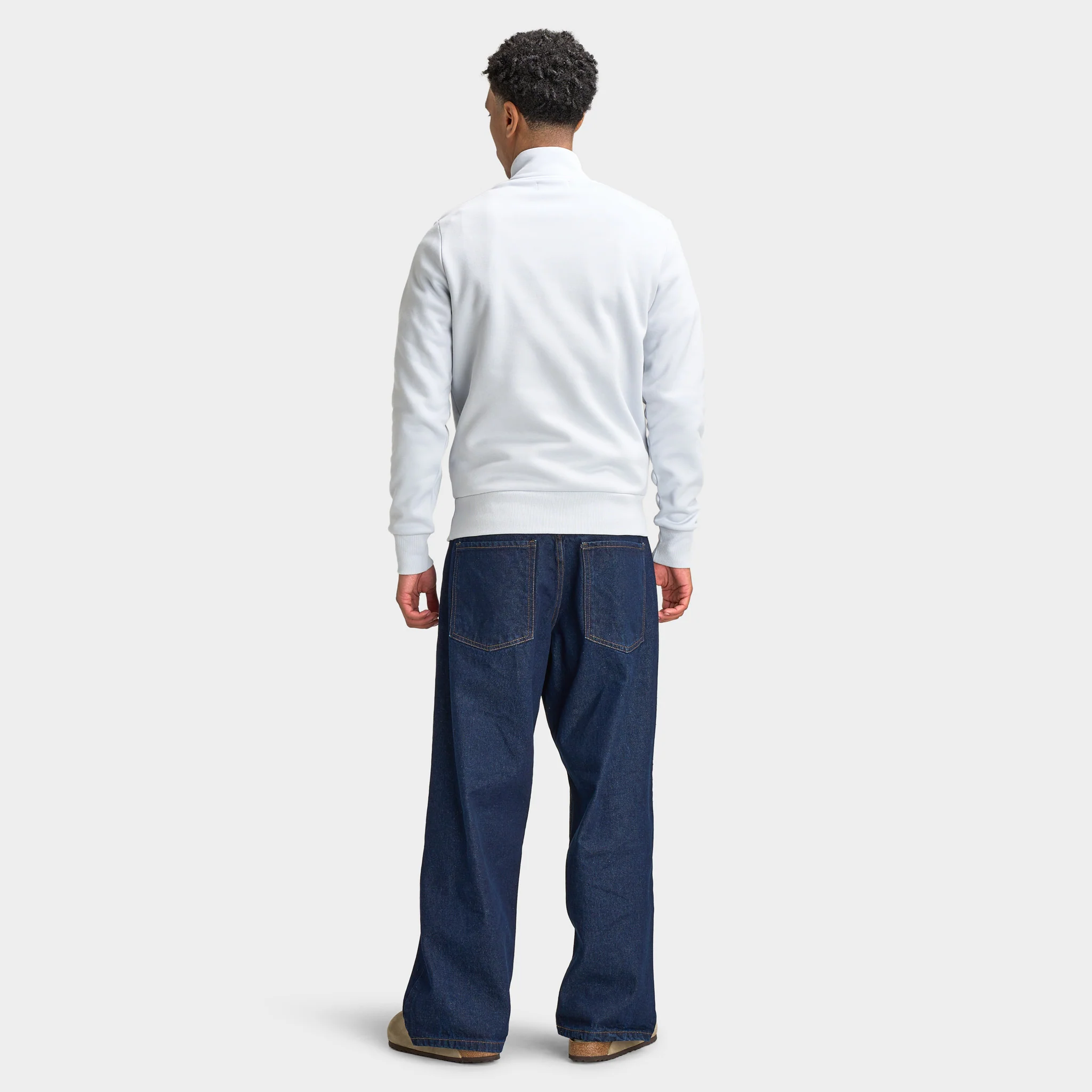 Fred Perry Stacked FLP Half-Zip / Dusky Blue - Image 6