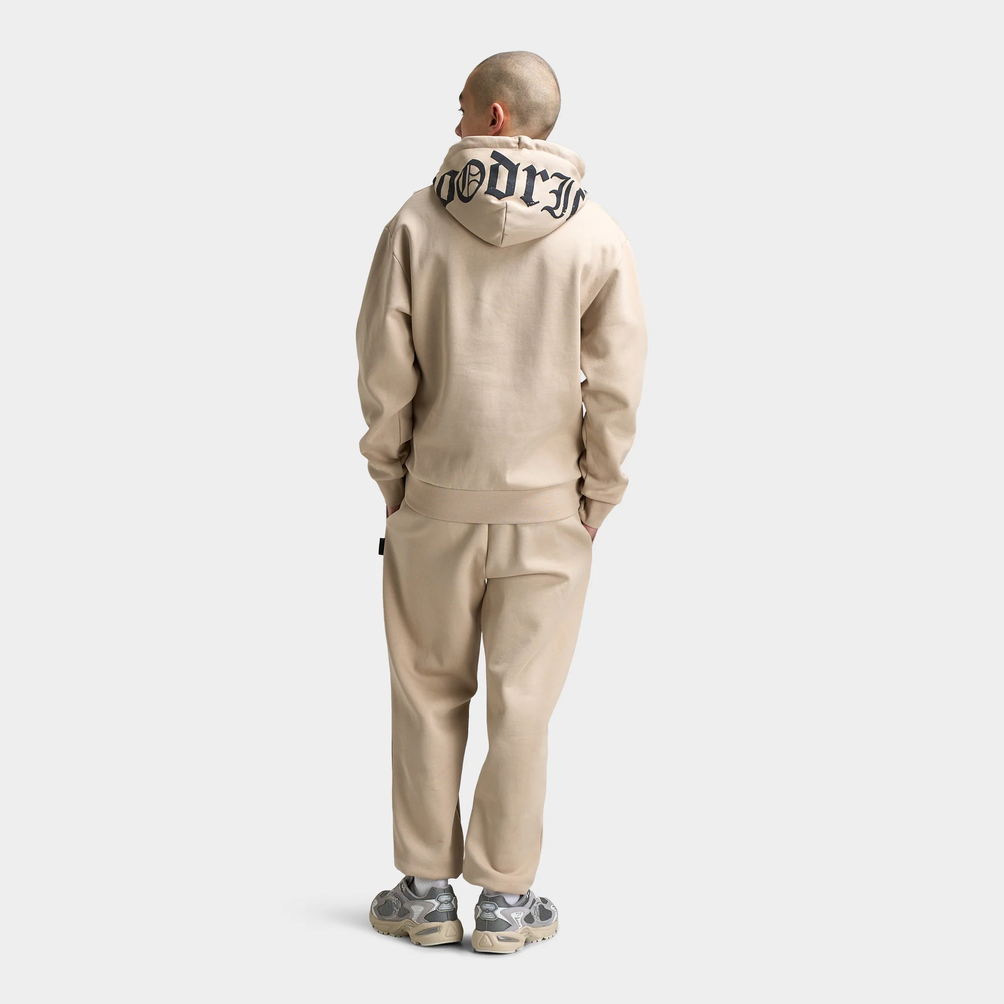 Hoodrich Crown Oversized Hoodie Oxford Tan / Asphalt - Black - Image 6