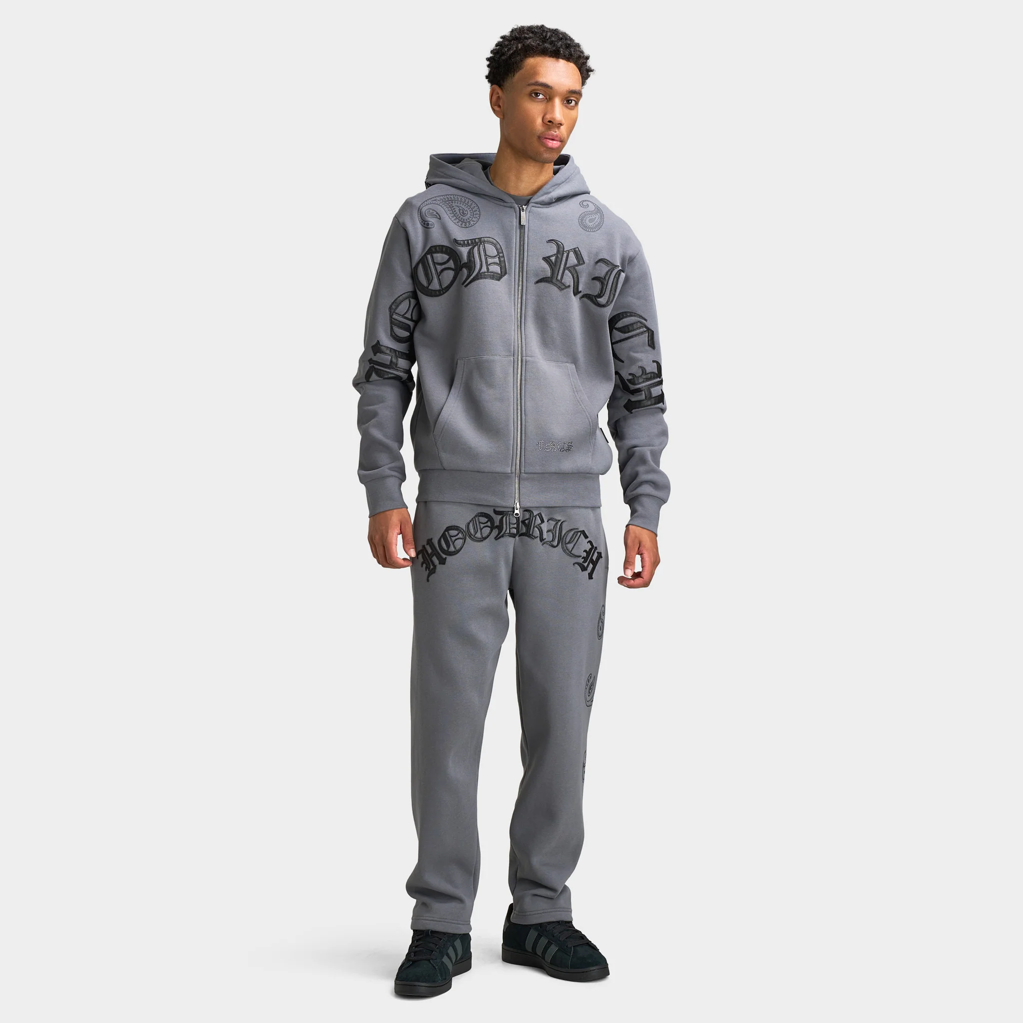 Hoodrich Inkline Oversized Full-Zip Hoodie Lava Smoke / Black Oyster - Image 5