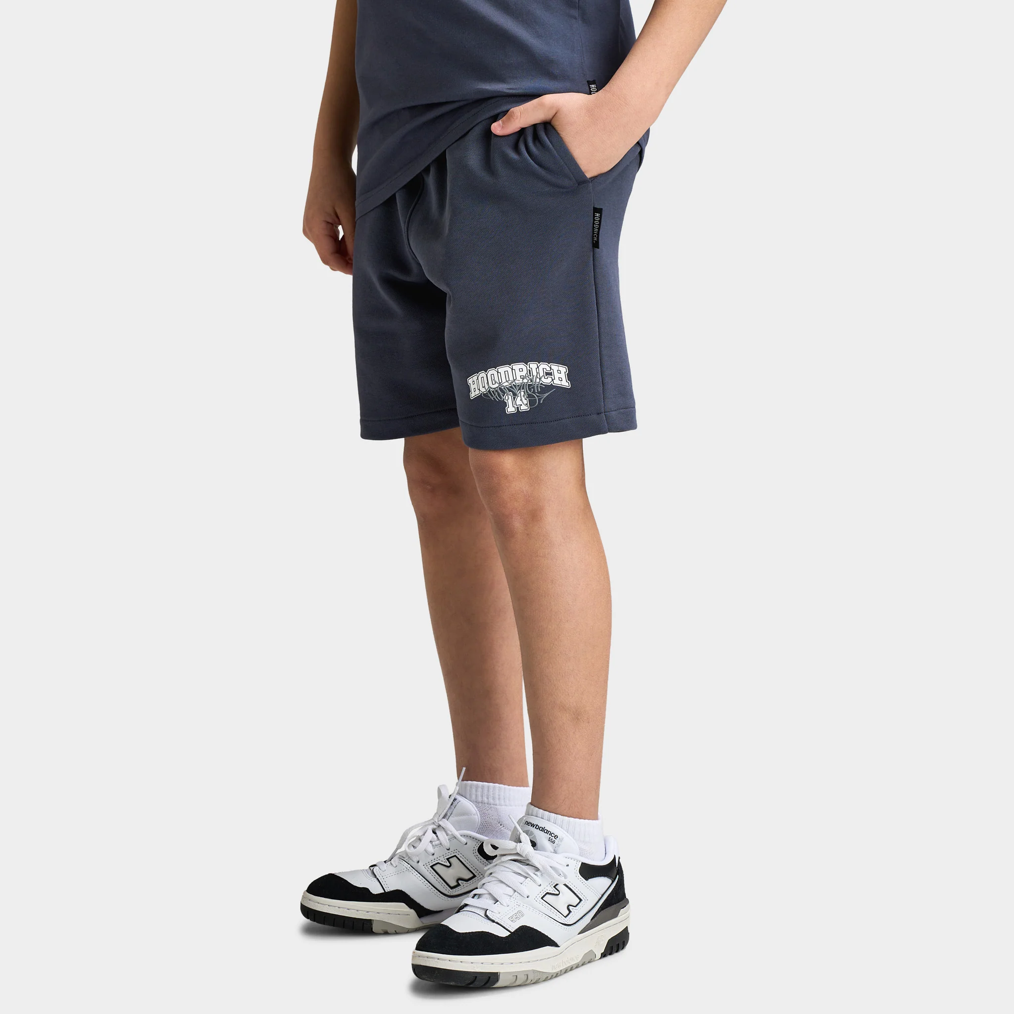Hoodrich Junior Boys' Lyceum Shorts Ombre Blue / White - Monument - Image 5