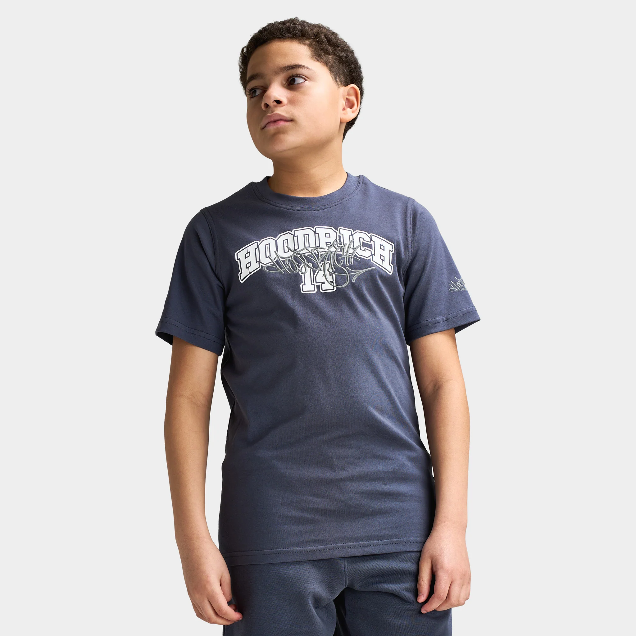 Hoodrich Junior Boys' Lyceum T-Shirt Ombre Blue / White - Monument