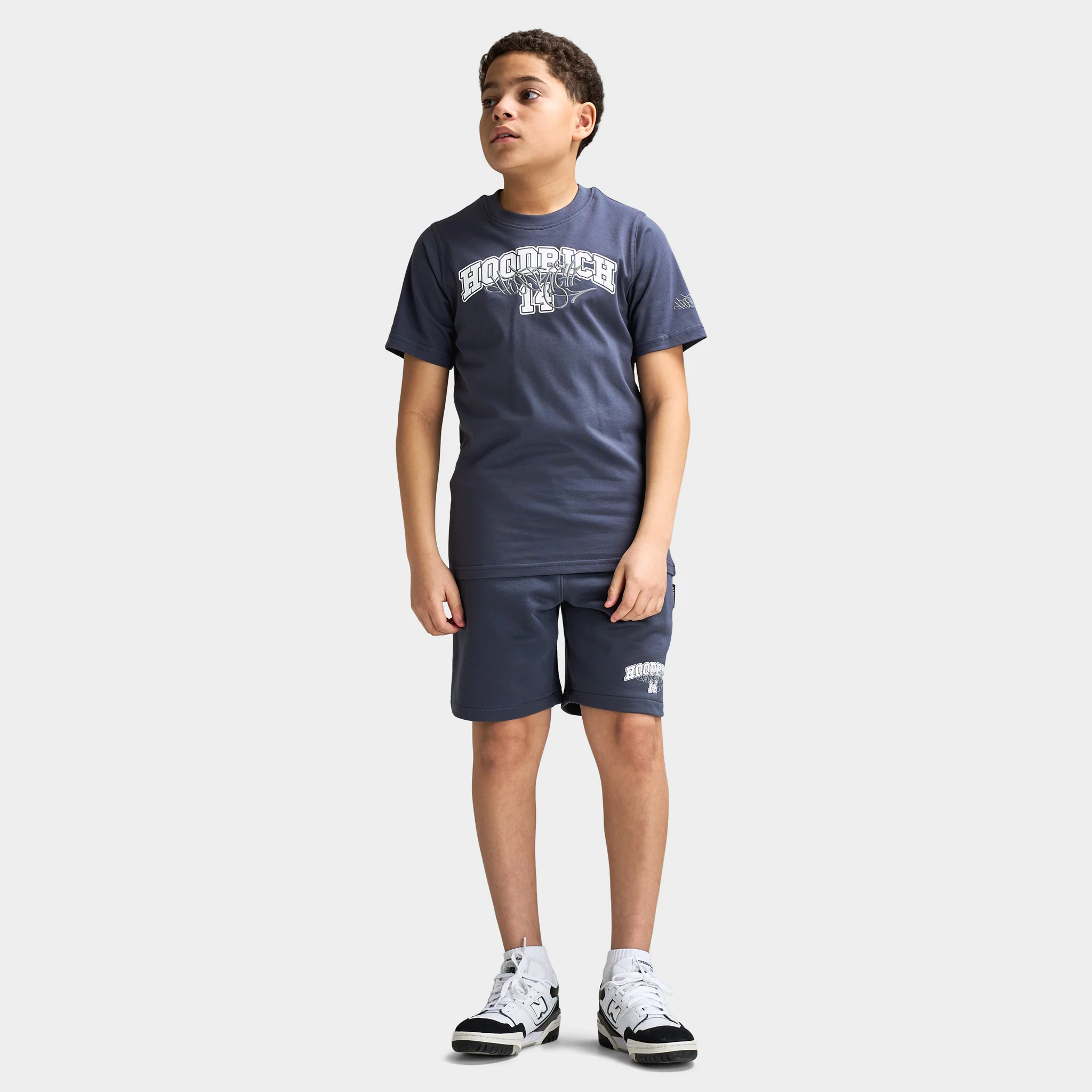 Hoodrich Junior Boys' Lyceum T-Shirt Ombre Blue / White - Monument - Image 5