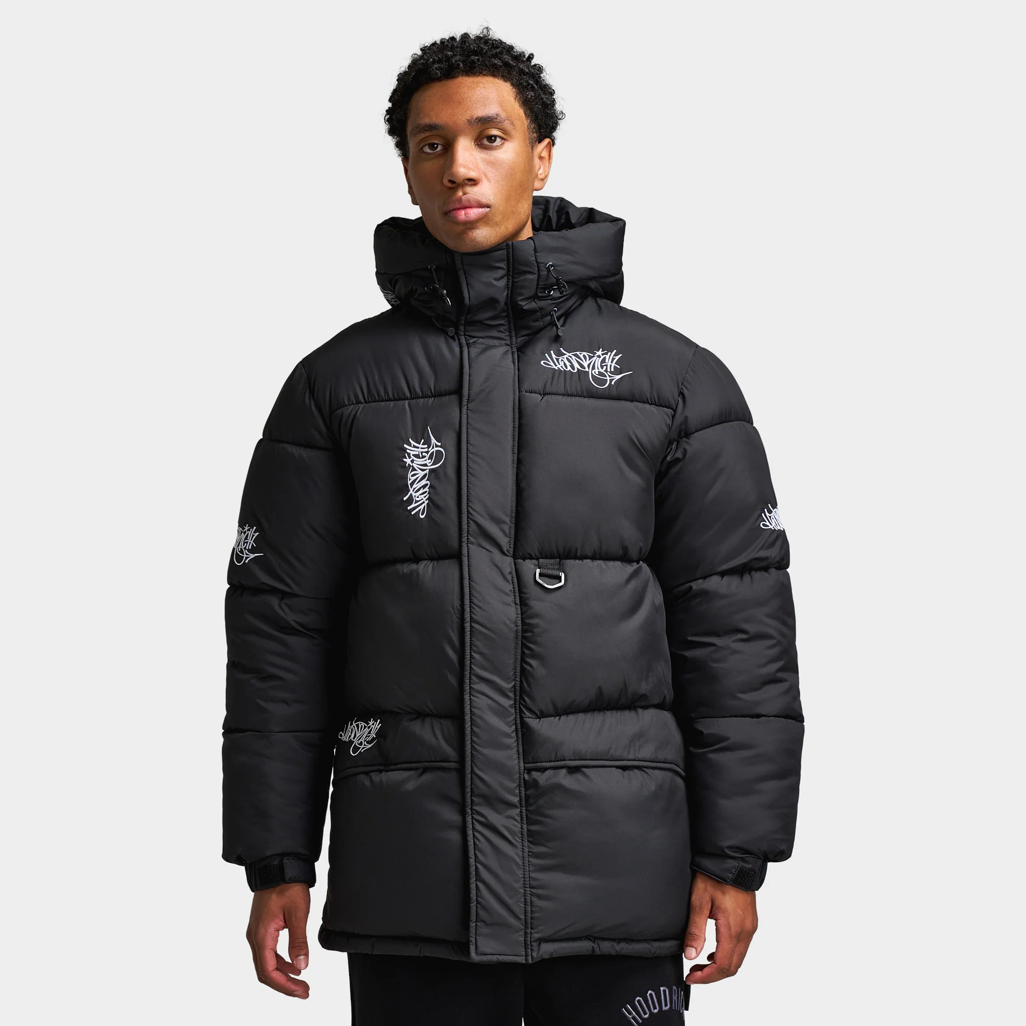 Hoodrich Multi Tag Parka Black / White