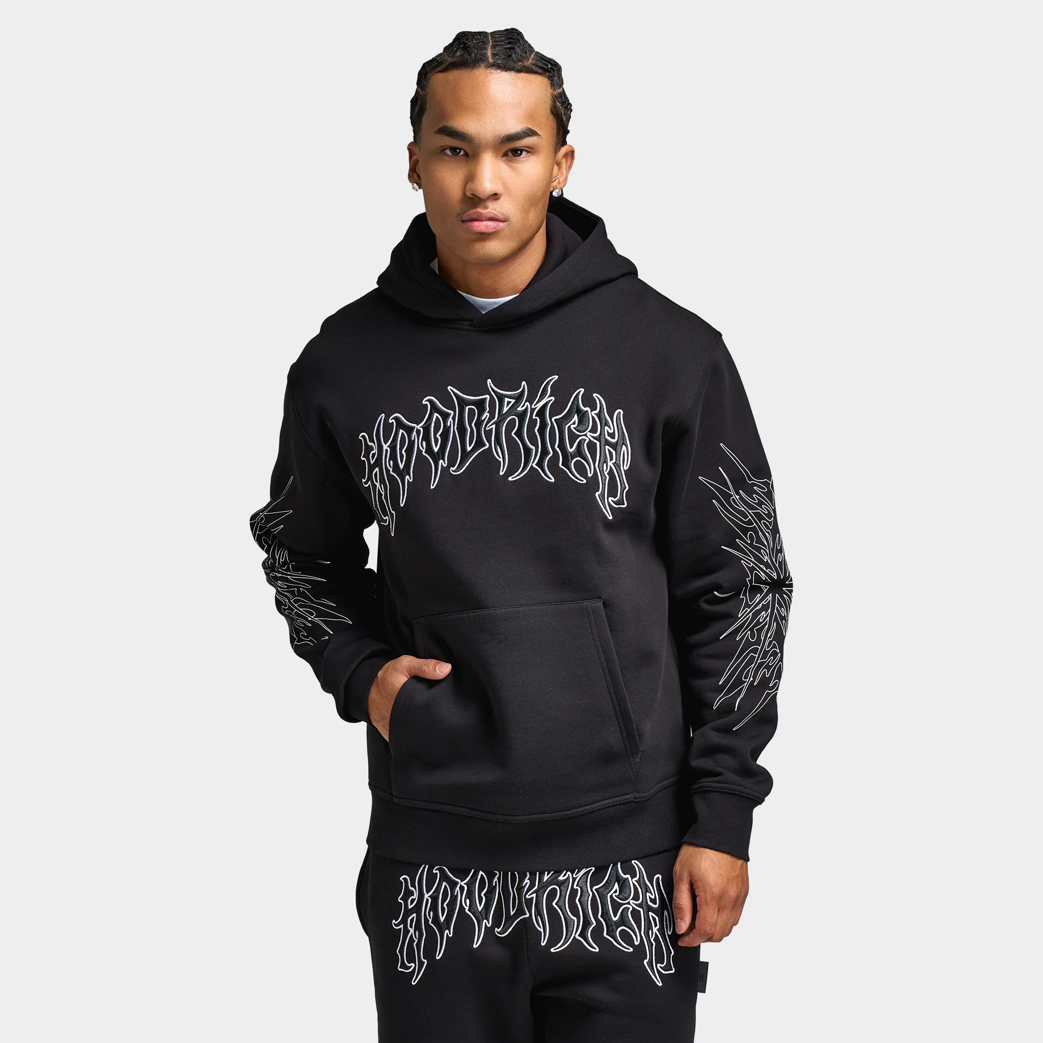Hoodrich Spectral Hoodie Black / White