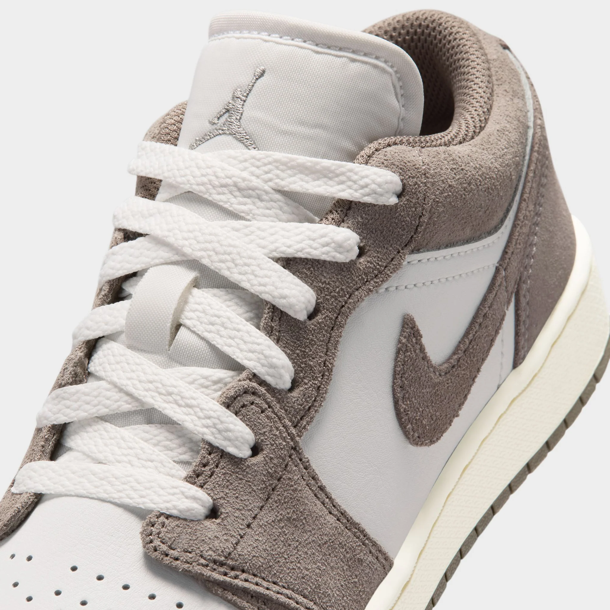 Jordan 1 Low GS Olive Grey / Enigma Stone - Summit White - Image 4