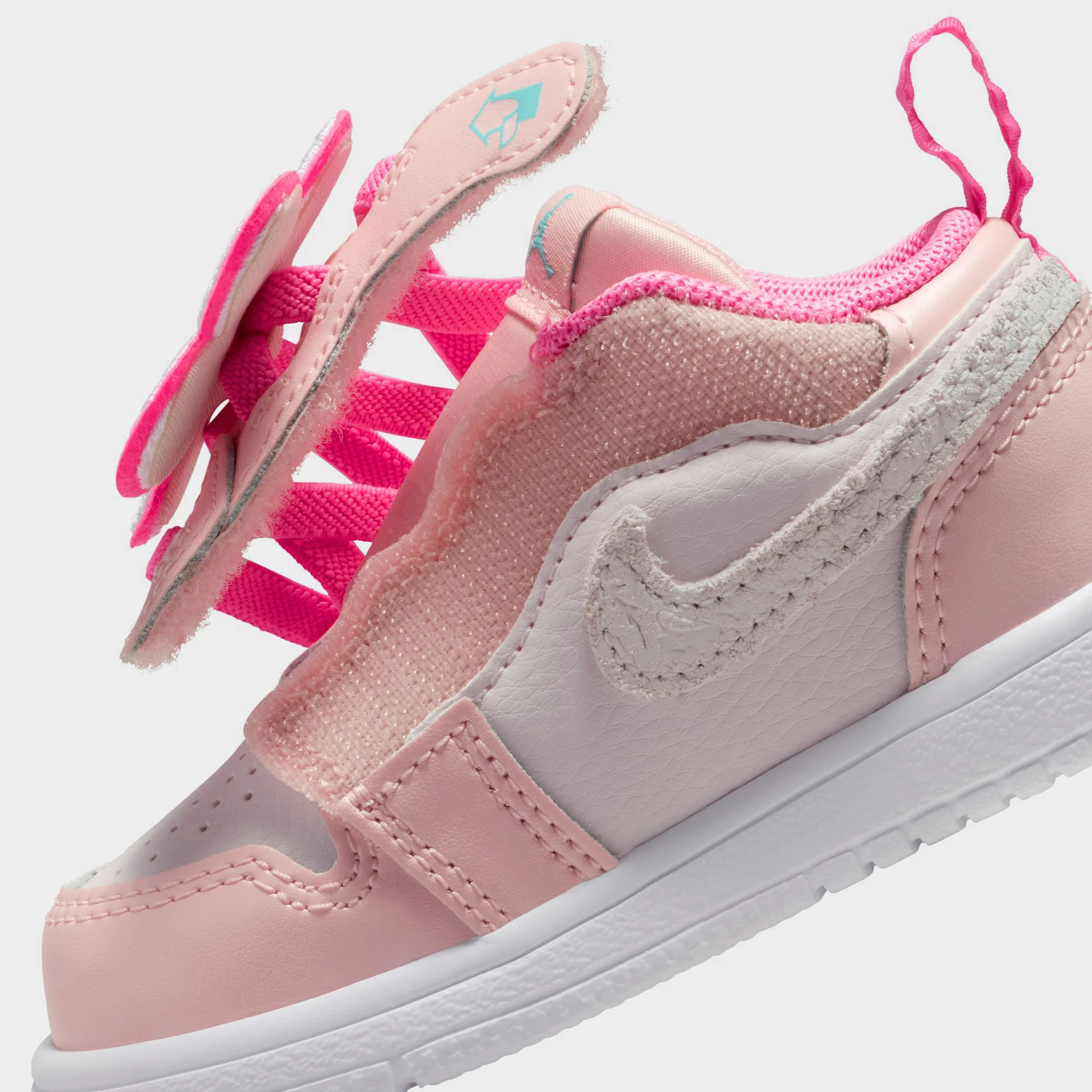 Jordan 1 Low SE TD Pink Glow / Light Aqua - Pink Bloom - Image 3