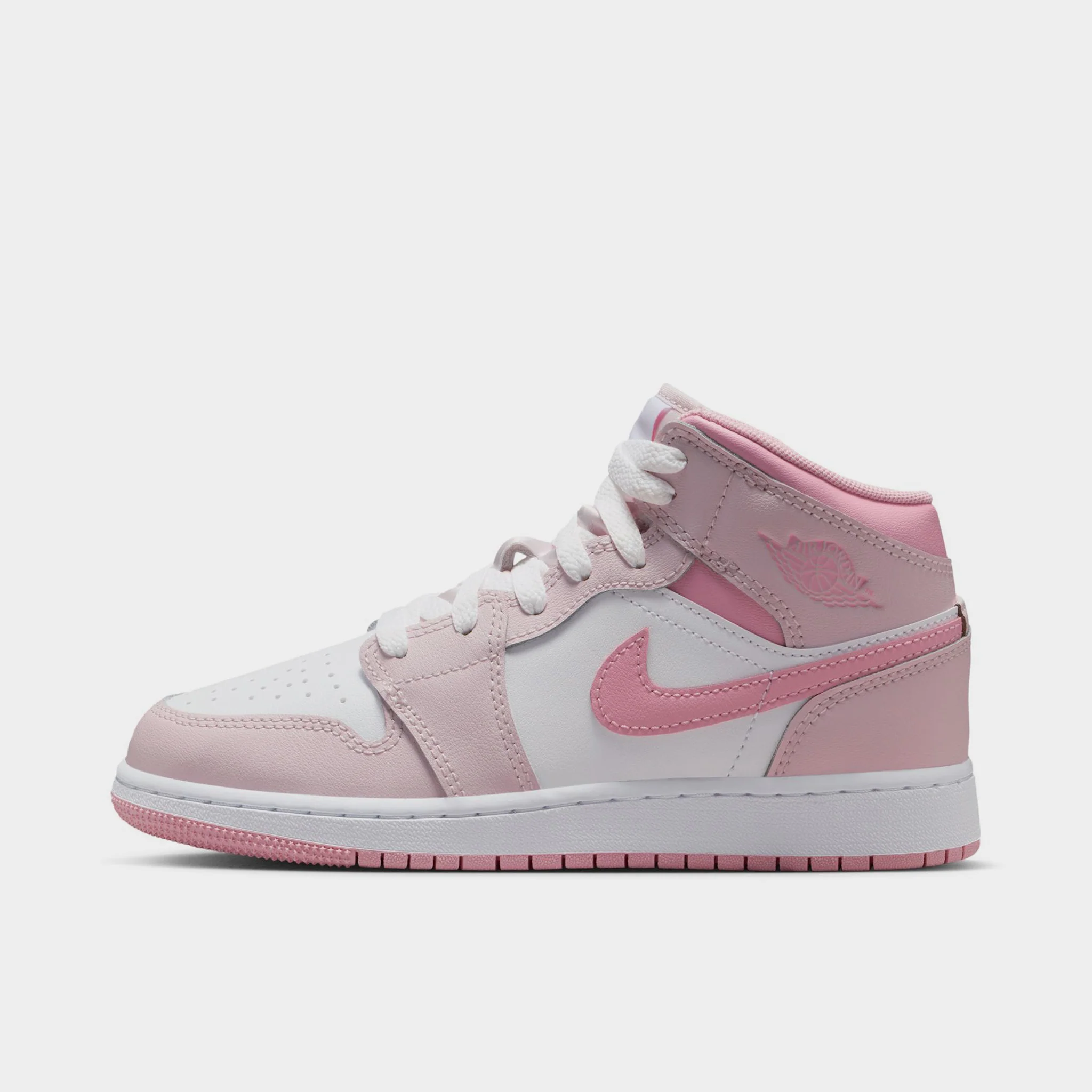 Jordan 1 Mid GS Pearl Pink / Medium Soft Pink - White