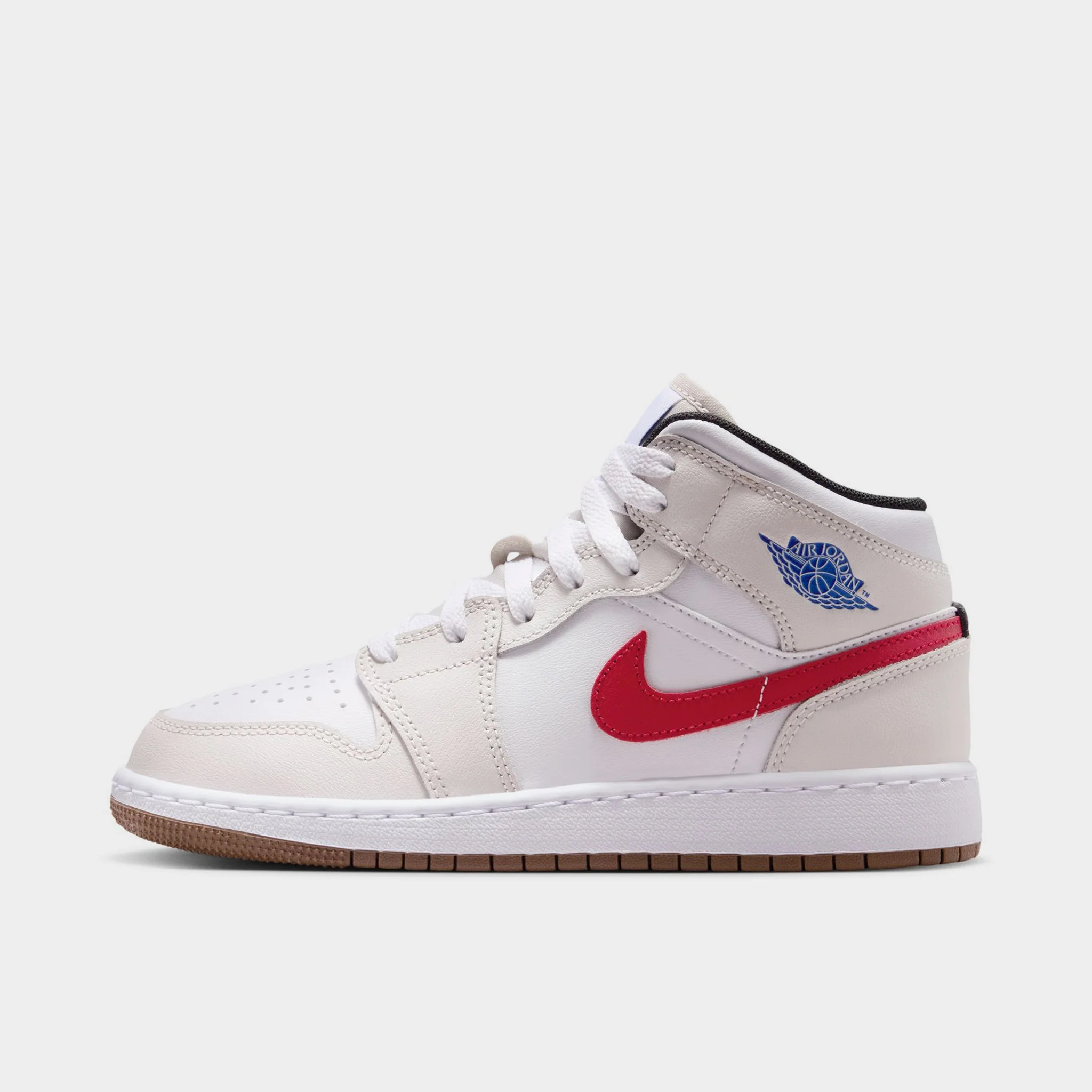 Jordan 1 Mid GS Phantom / Game Royal - White