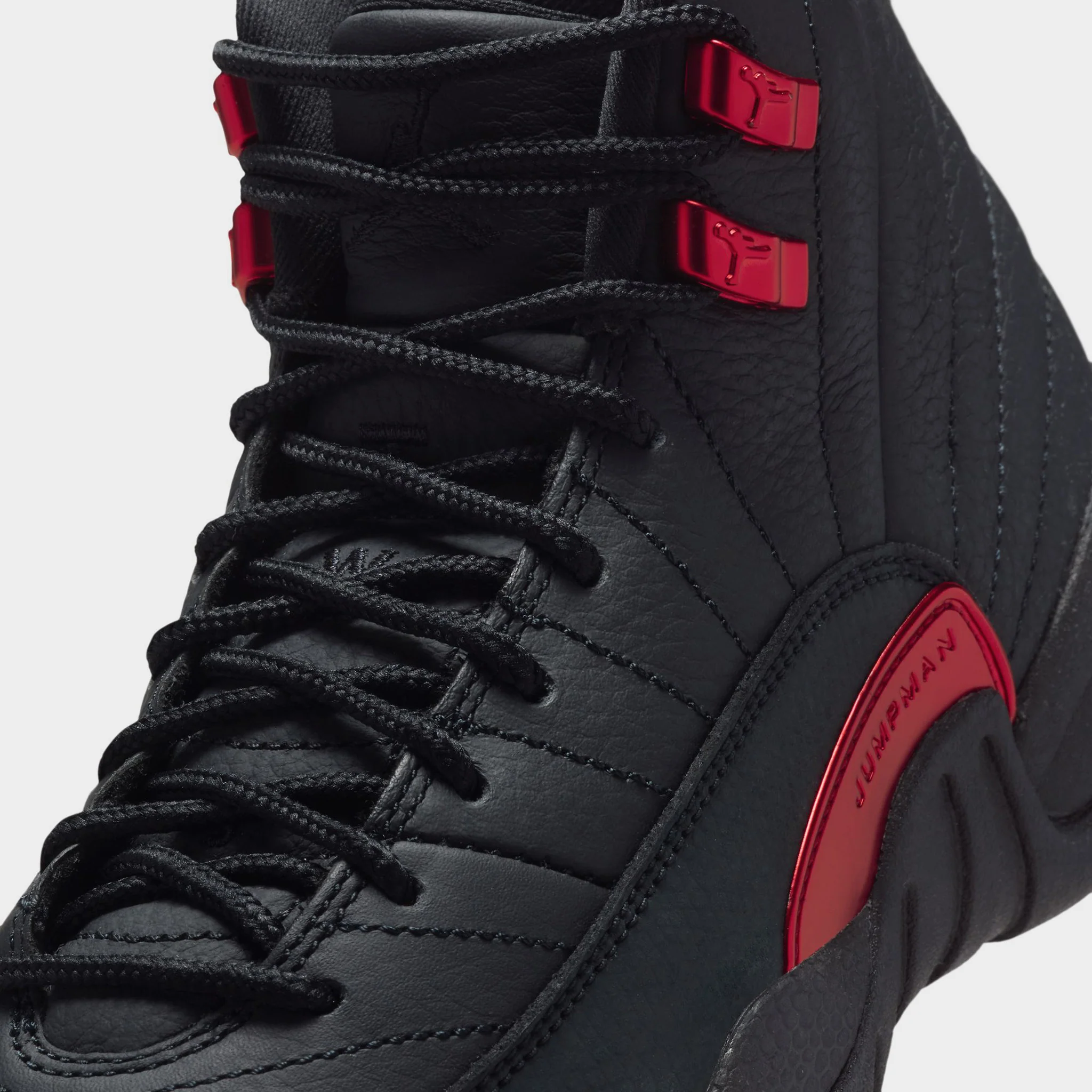Jordan 12 Retro GS Black / Varsity Red - Image 3