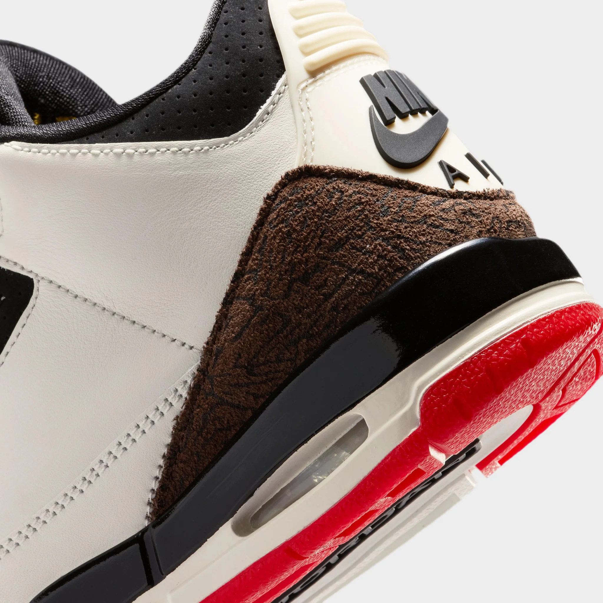 Jordan 3 Retro GS Sail / Black - University Red - Image 5