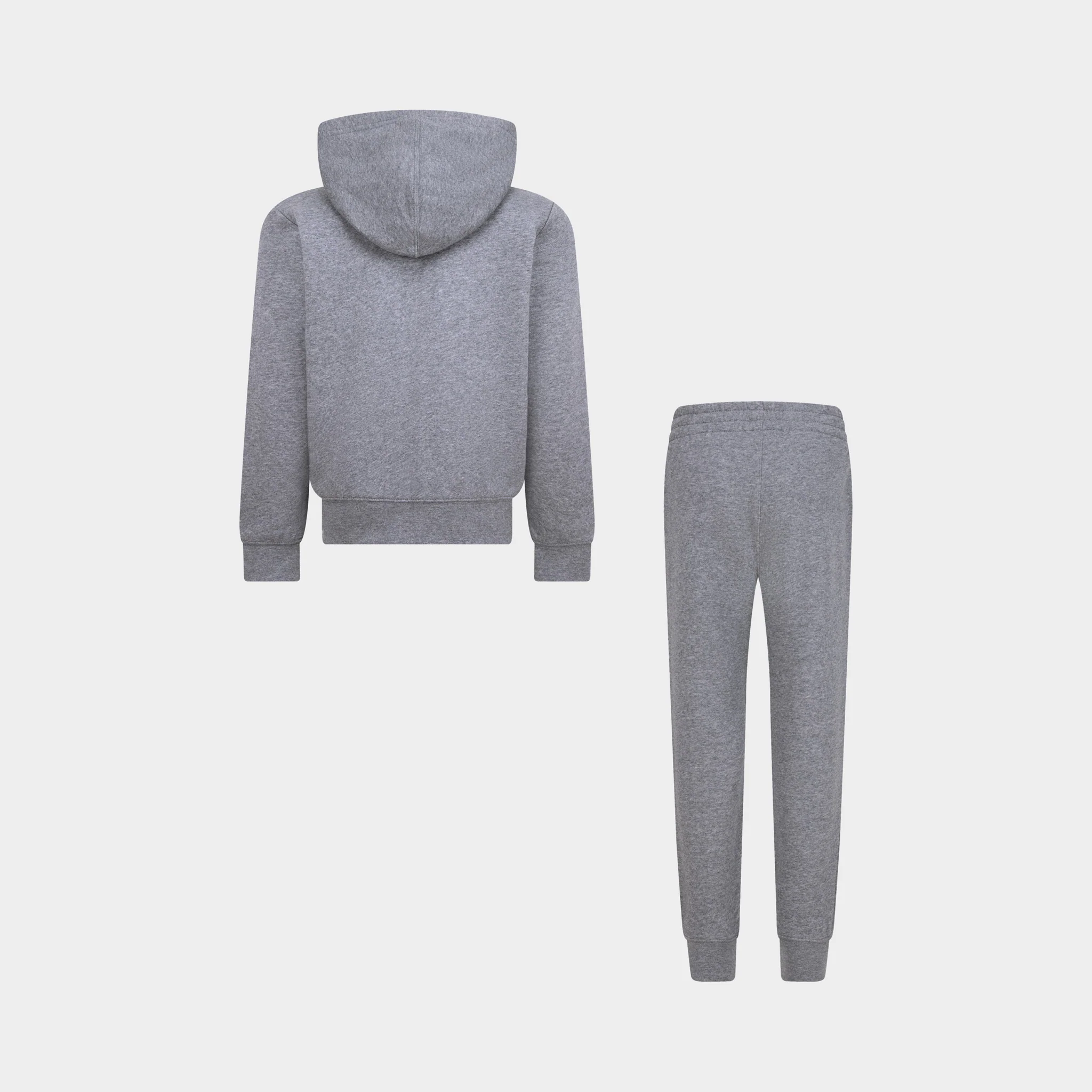 Jordan Children's Brooklyn Fleece Full Zip Hoodie Set / Carbon Heather - Image 2