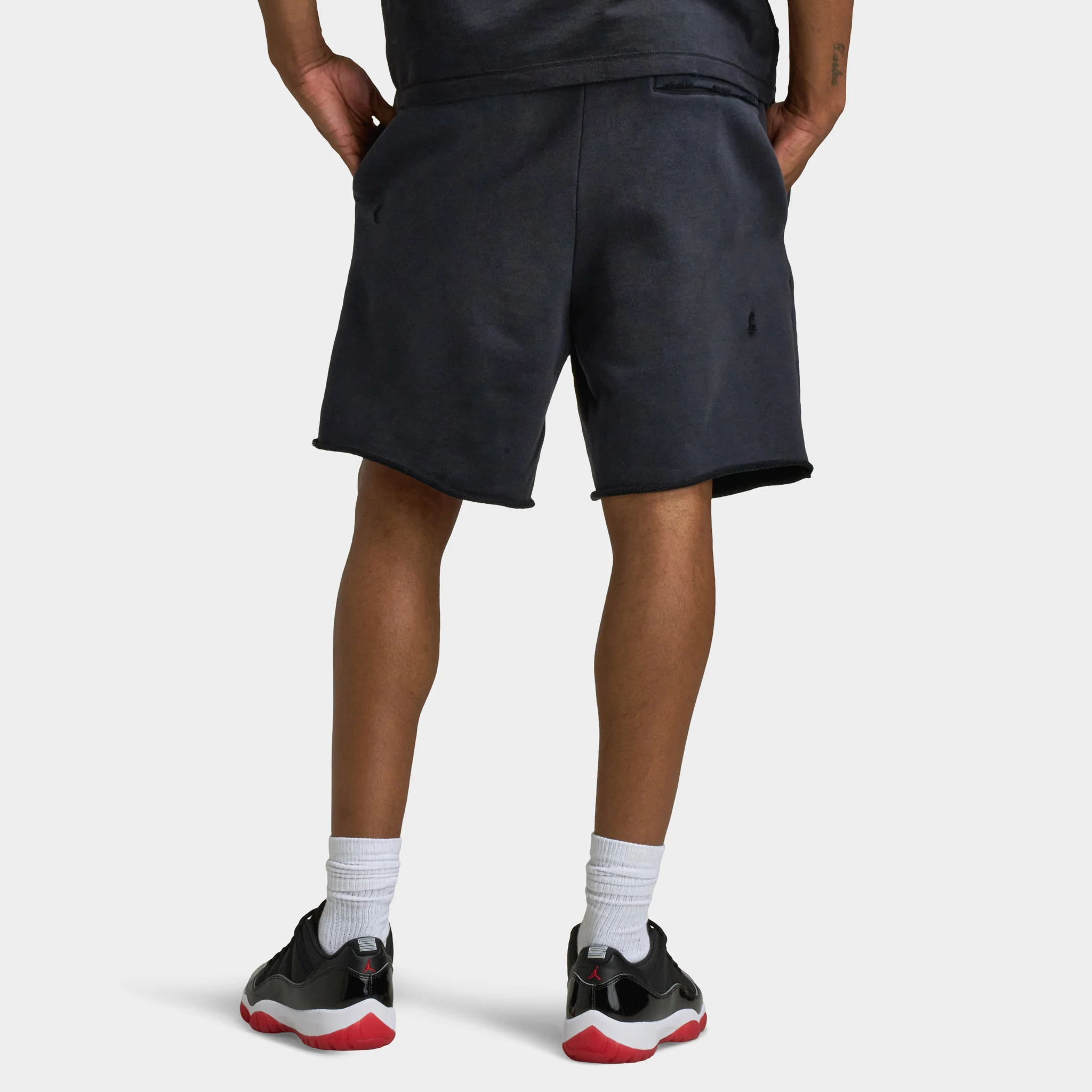 Jordan Rare Air Fleece Shorts Black / Chile Red - Image 2