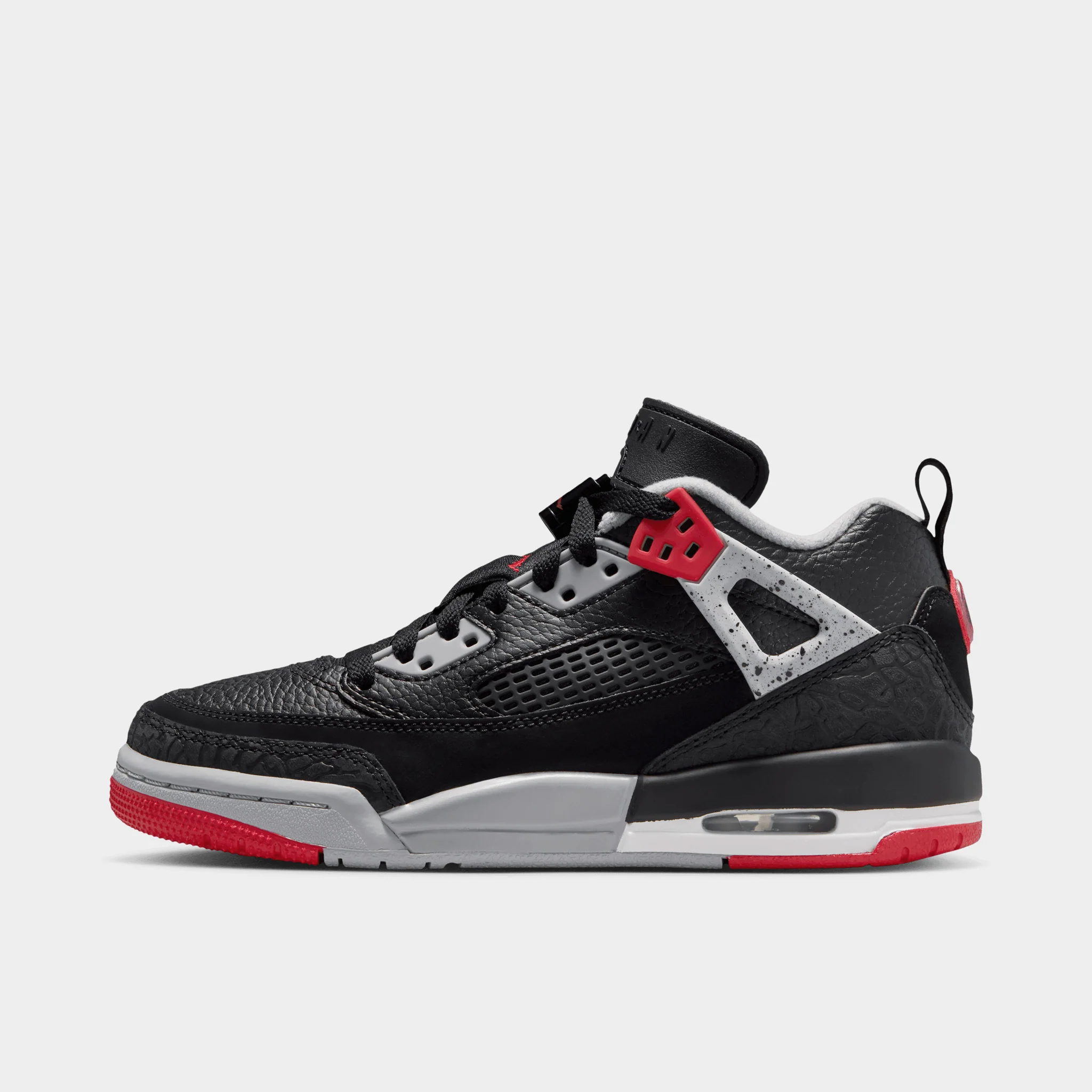 Jordan Spizike Low GS Black / Gym Red - Wolf Grey