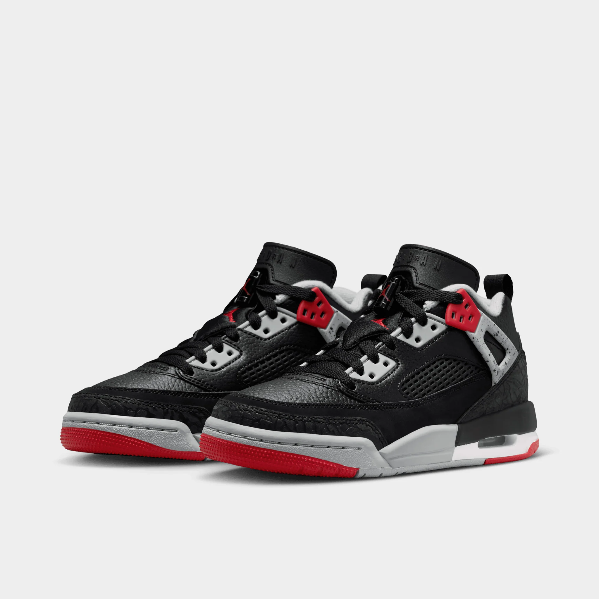 Jordan Spizike Low GS Black / Gym Red - Wolf Grey - Image 2