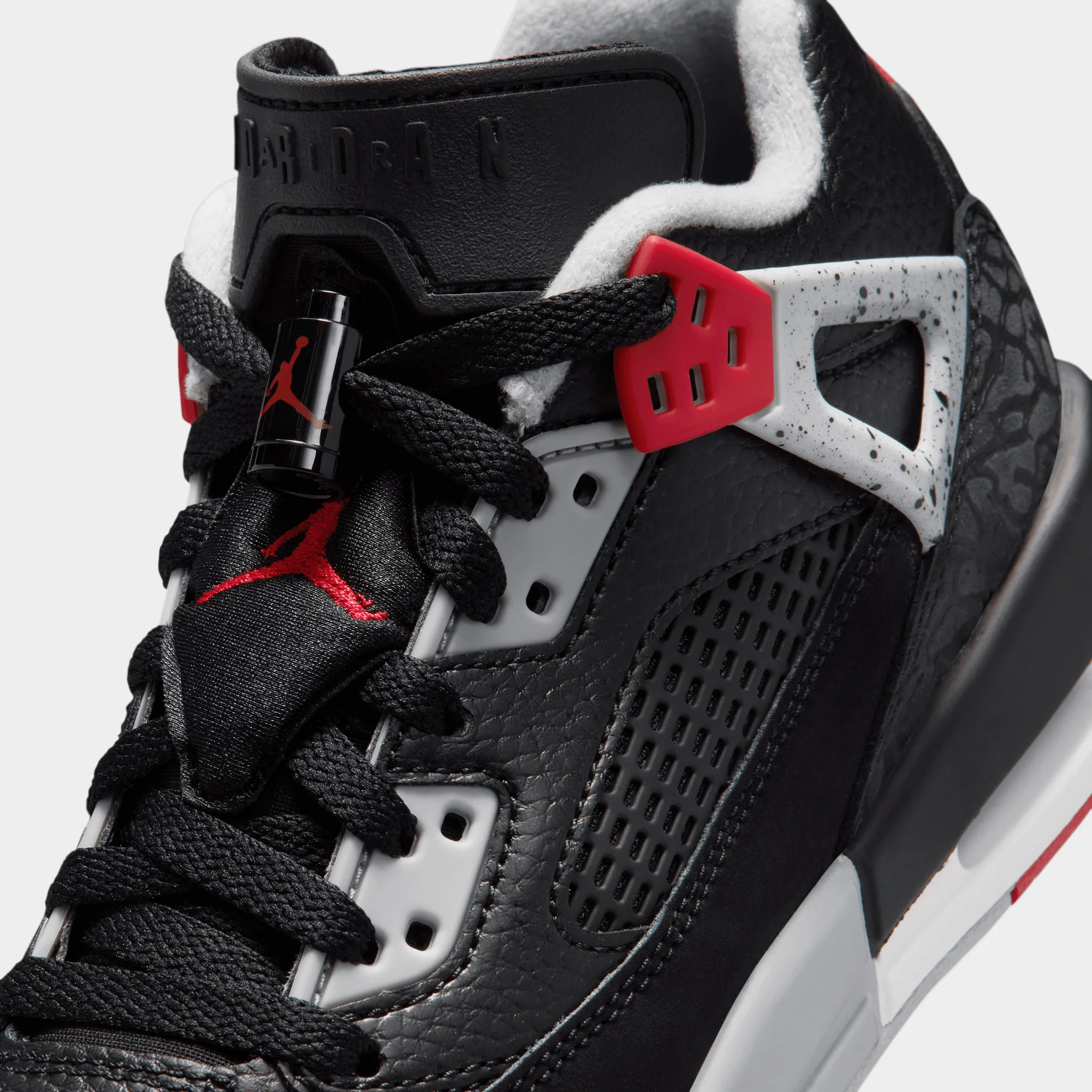 Jordan Spizike Low GS Black / Gym Red - Wolf Grey - Image 3