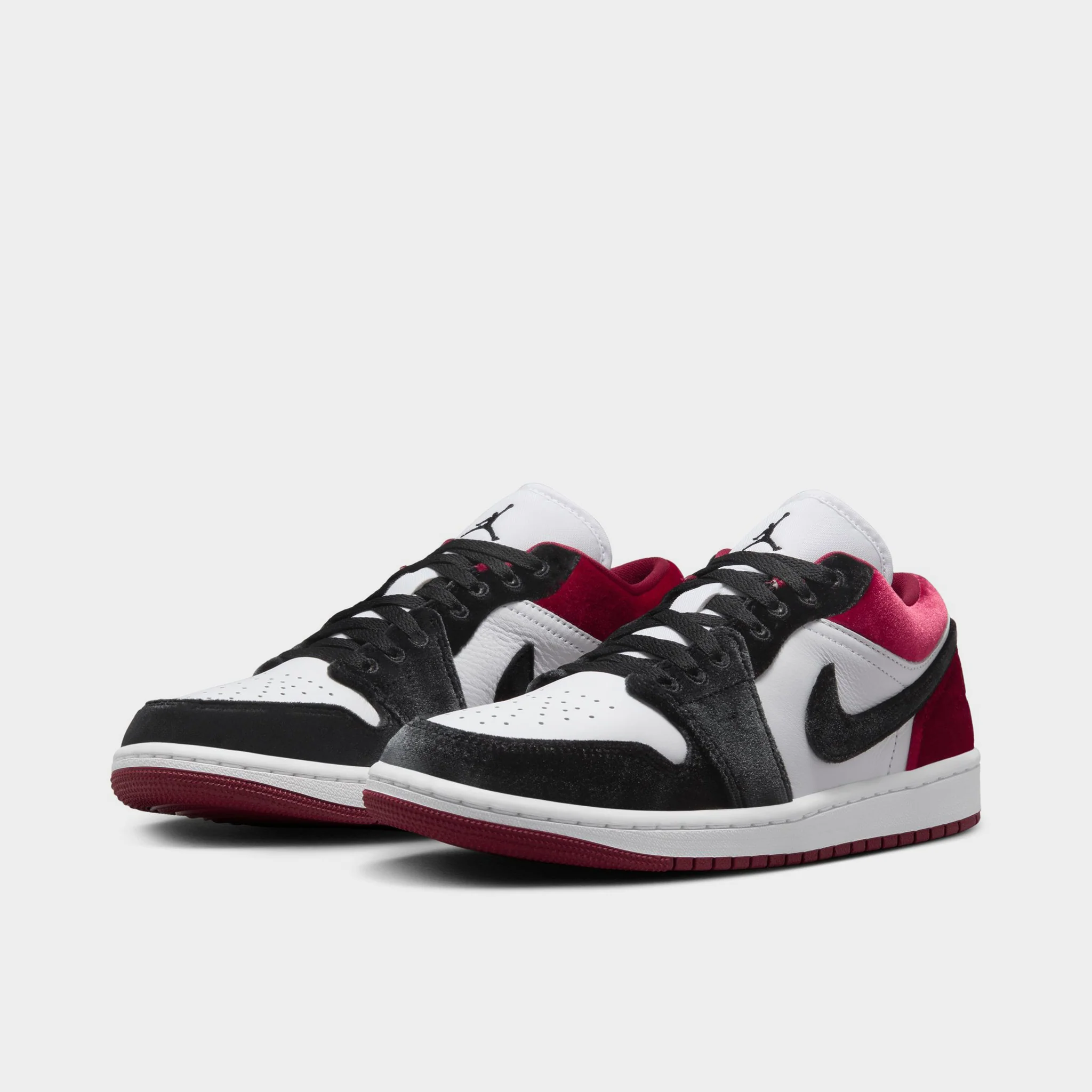 Jordan Women's 1 Low SE Black / White - Team Red - Image 2