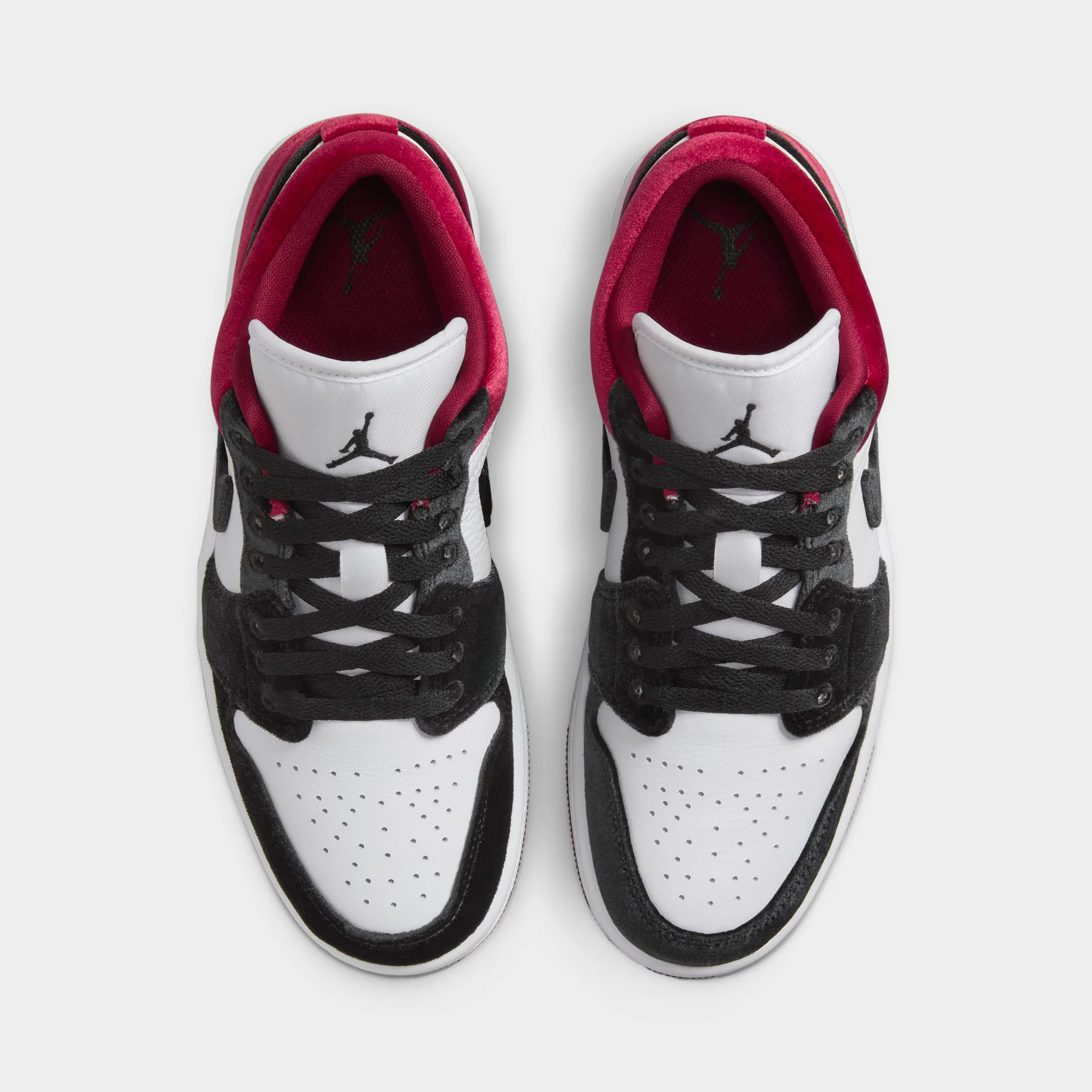 Jordan Women's 1 Low SE Black / White - Team Red - Image 5