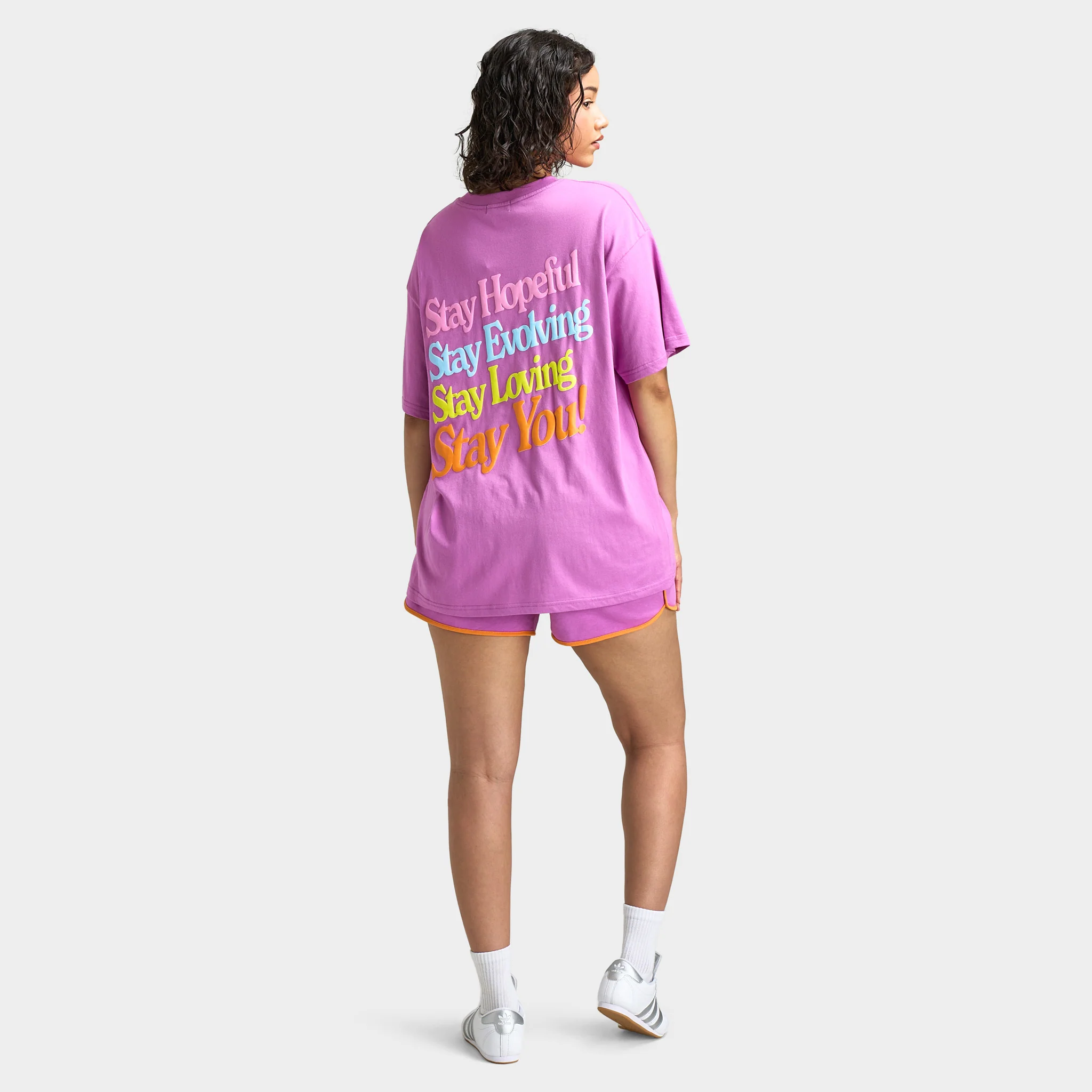 Mayfair Women's Stay You Oversized Boyfriend Tee / Pink - Image 6