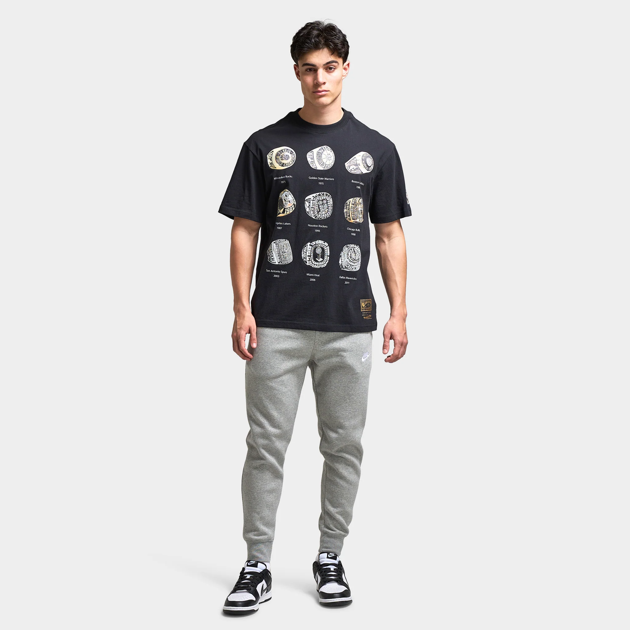 Mitchell & Ness Champ Rings Multi T-Shirt / Black - Image 6