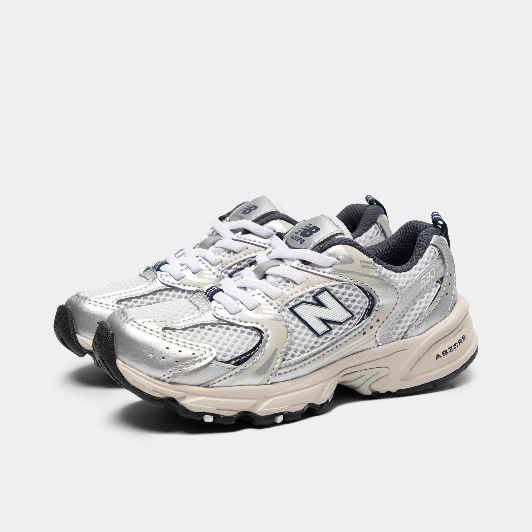 New Balance Children's 530 Summer Fog / Nimbus Cloud - NB Navy - Image 2