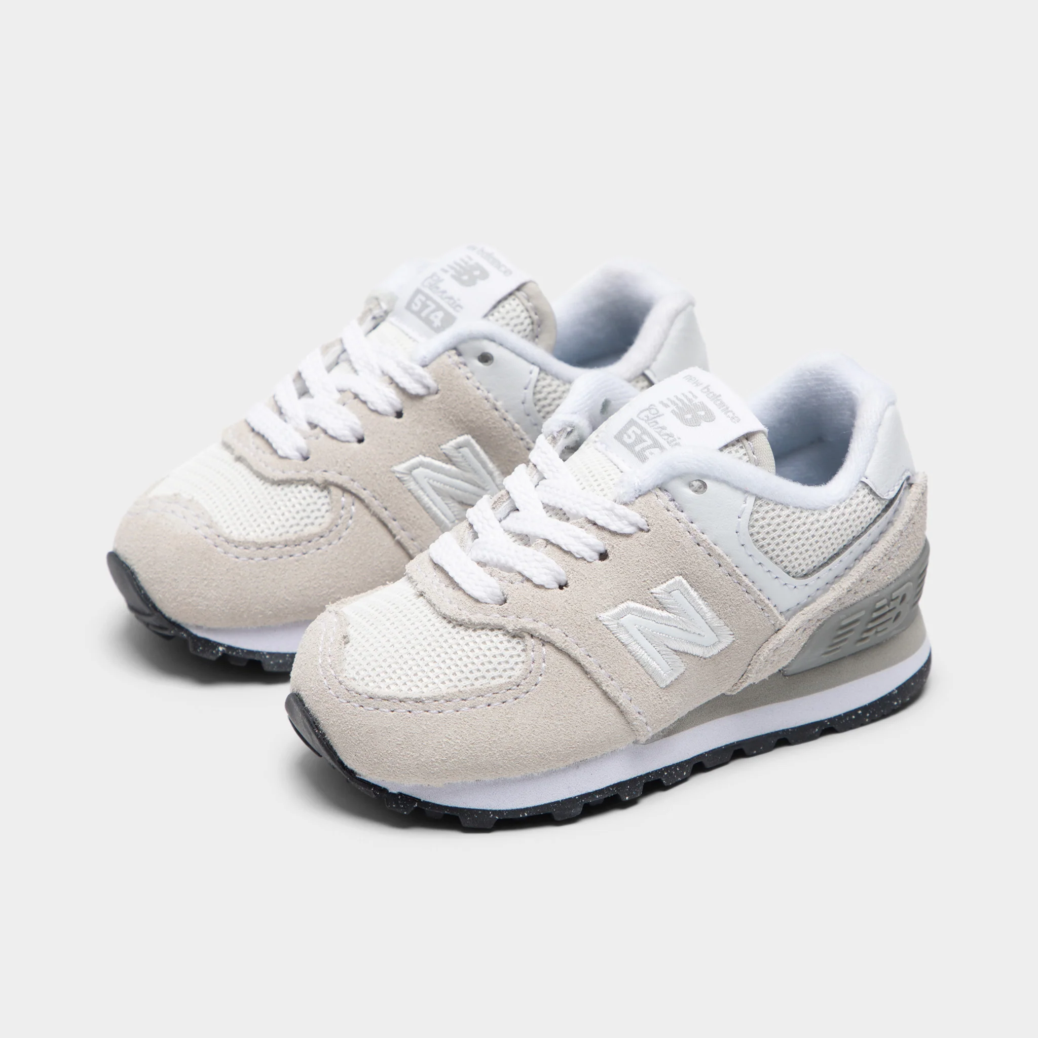 New Balance Infants' 574 Light Grey / White - Image 2