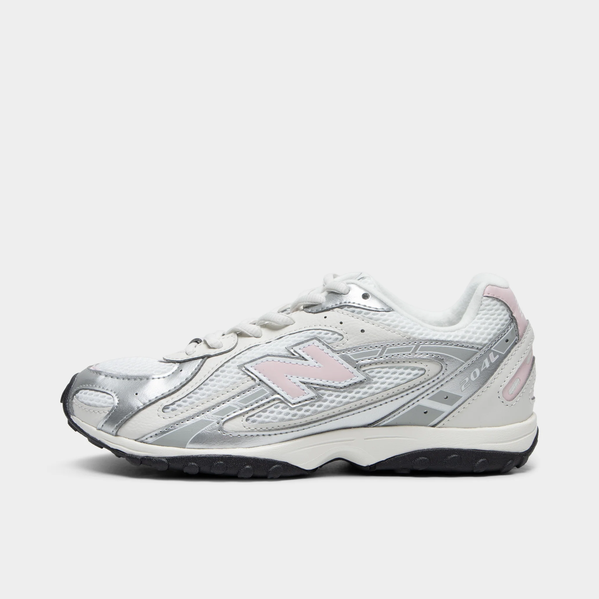 New Balance Juniors' 204L White / Rosewood