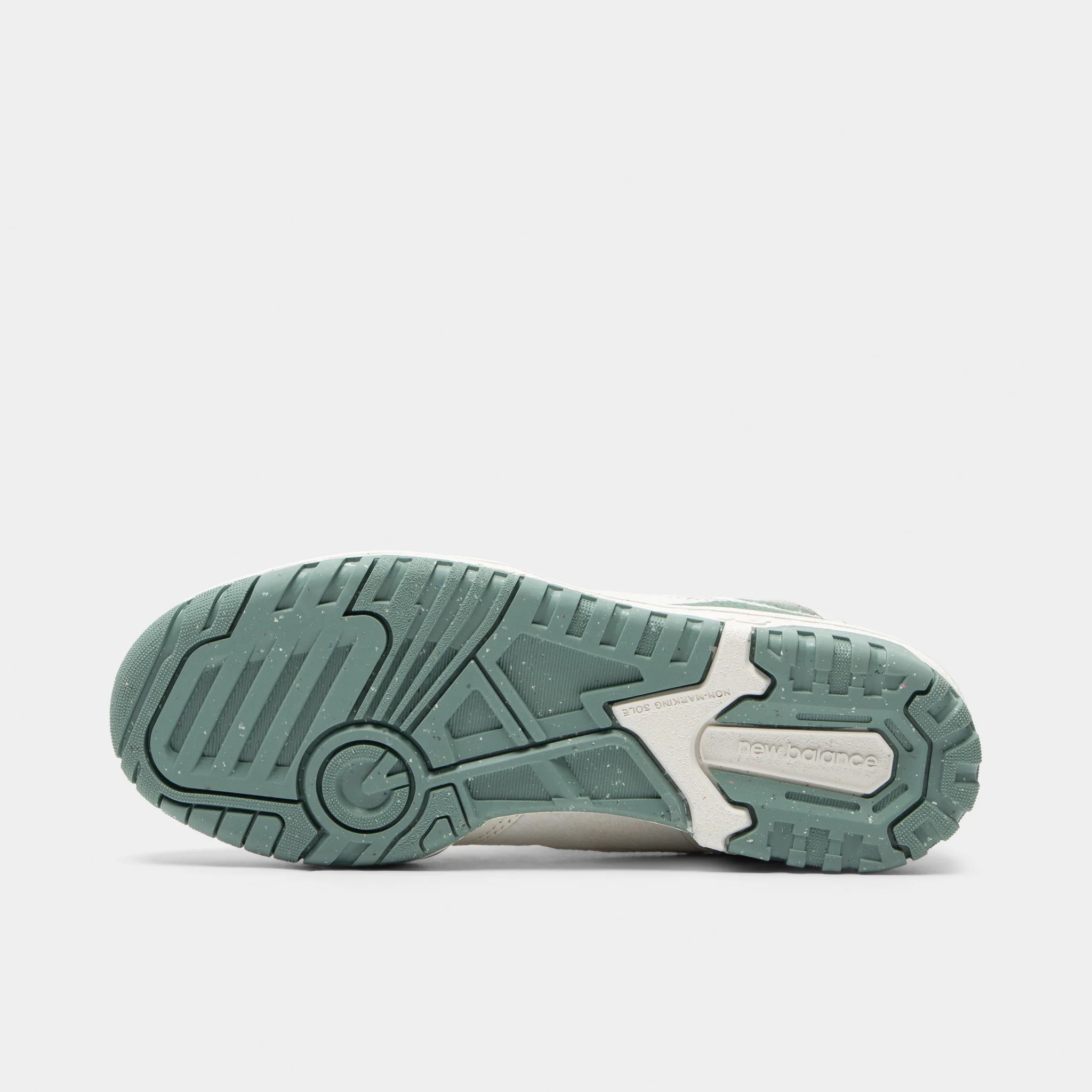 New Balance Women's 550 Sea Salt / Dark Juniper - Image 6