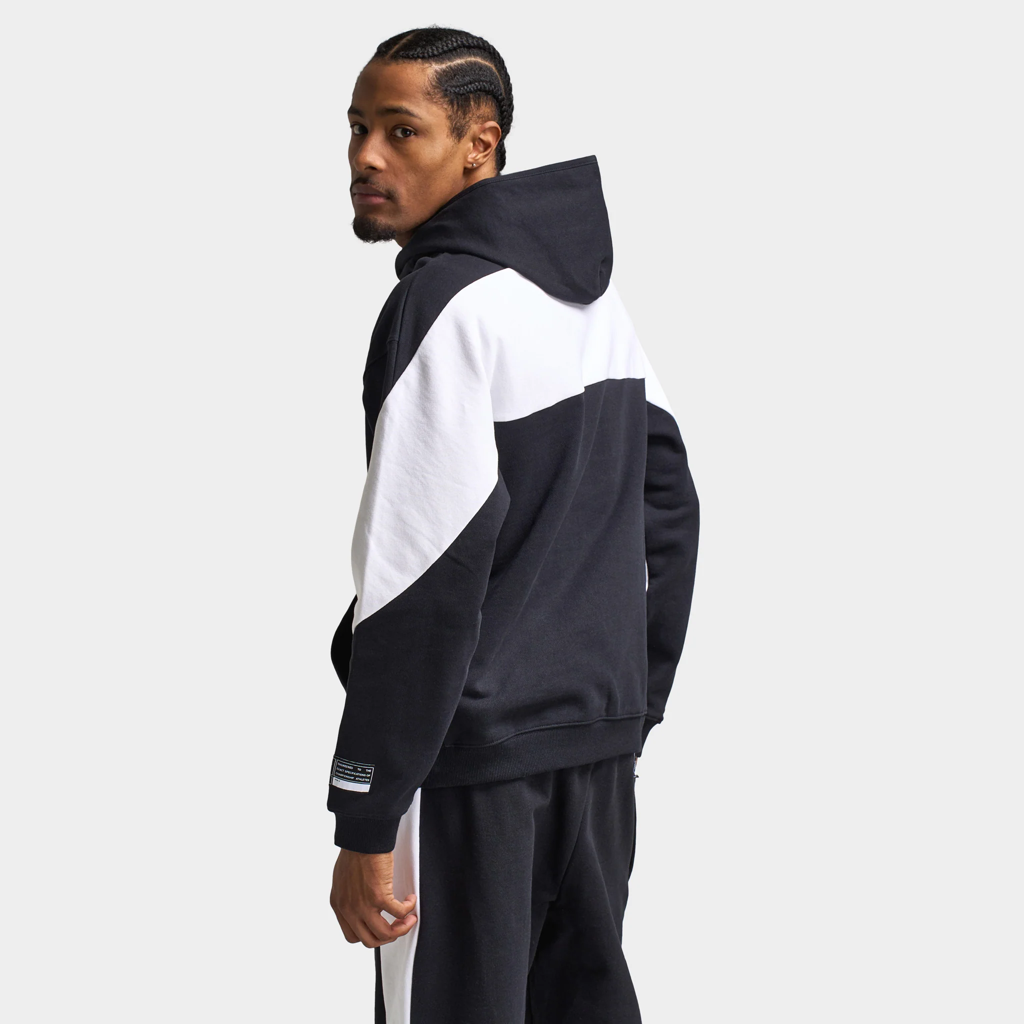 Nike Air Fleece Hoodie Black / White - White - Image 2