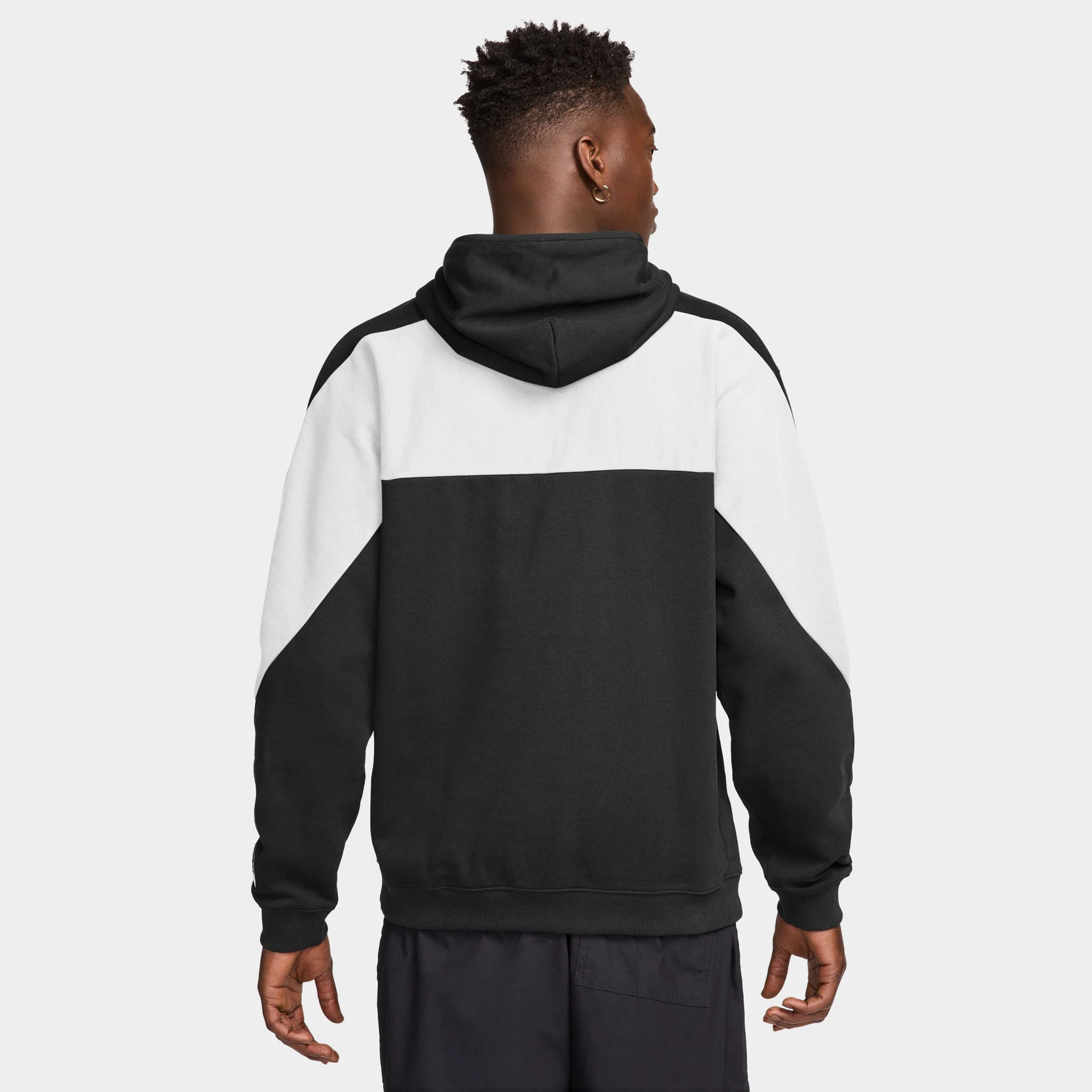 Nike Air Fleece Hoodie Black / White - White - Image 8